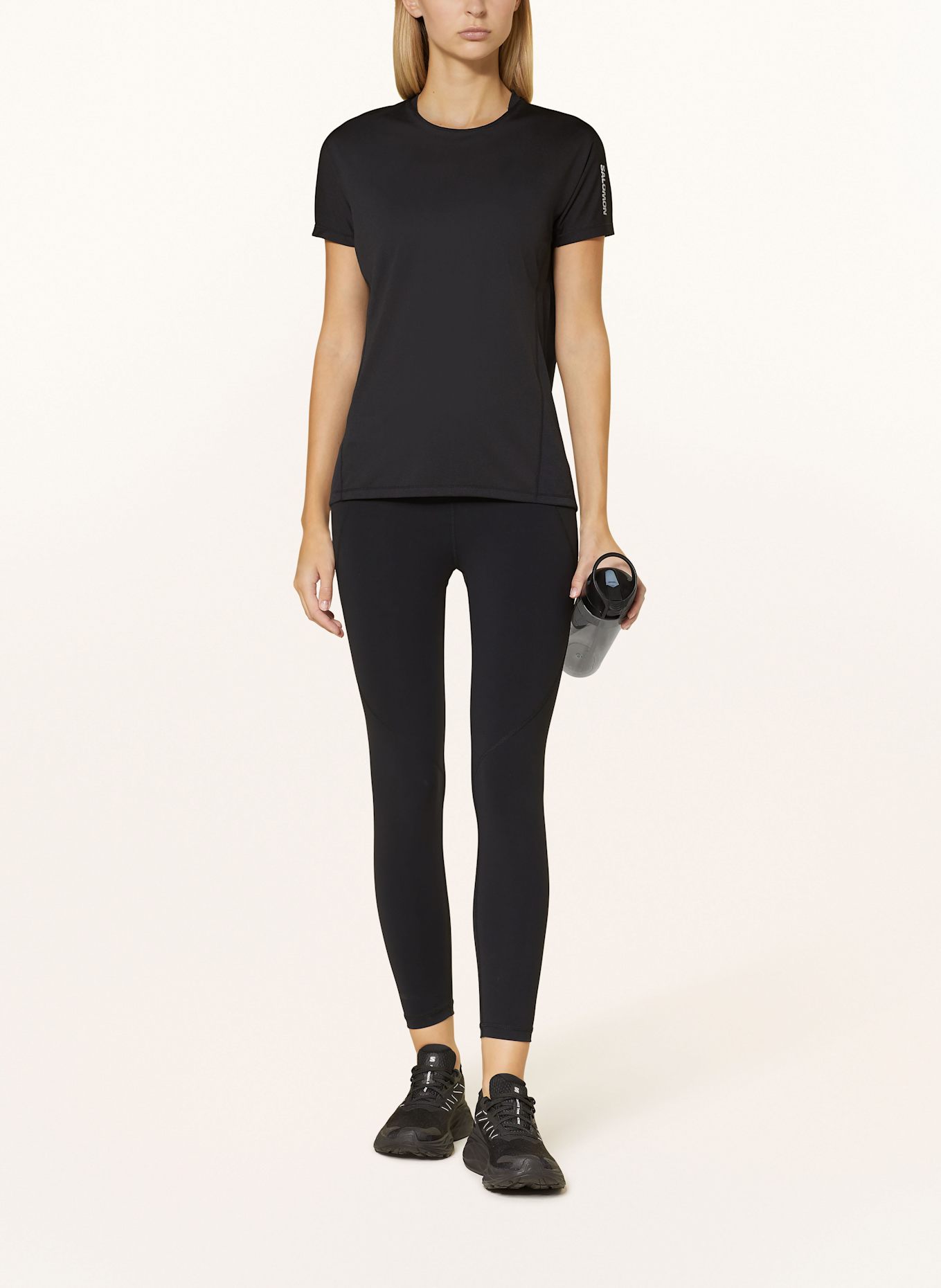 SALOMON SENSE AERO running shirt: BLACK