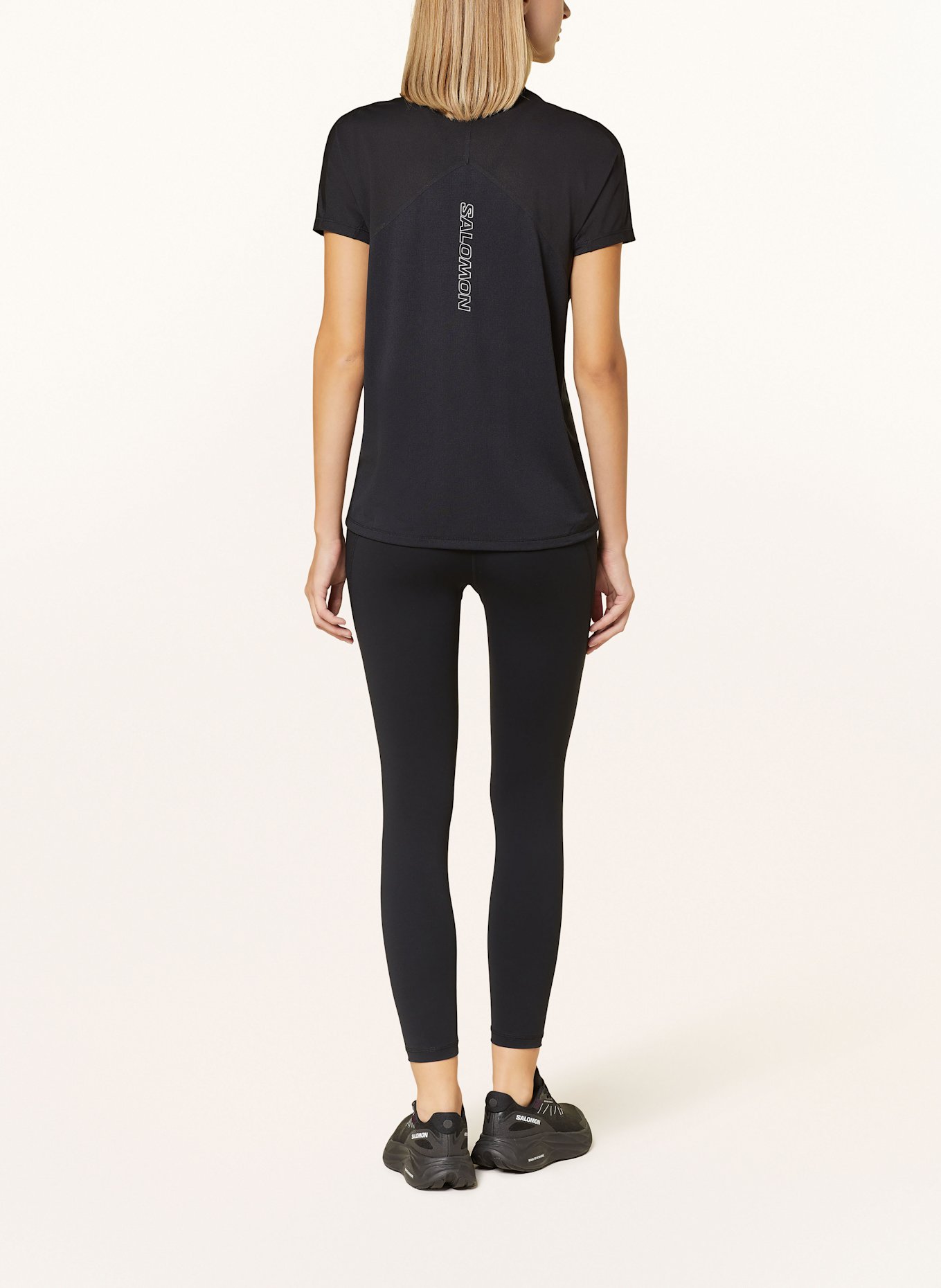 SALOMON SENSE AERO running shirt: BLACK