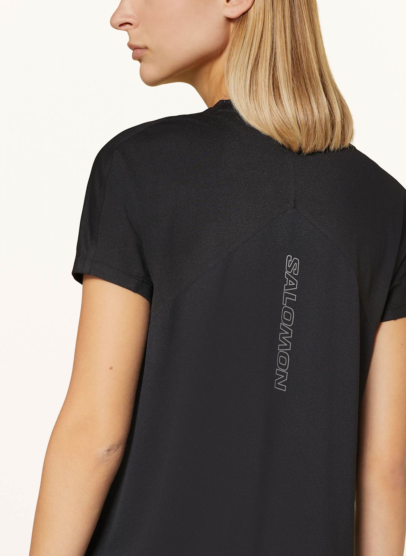 SALOMON SENSE AERO running shirt: BLACK