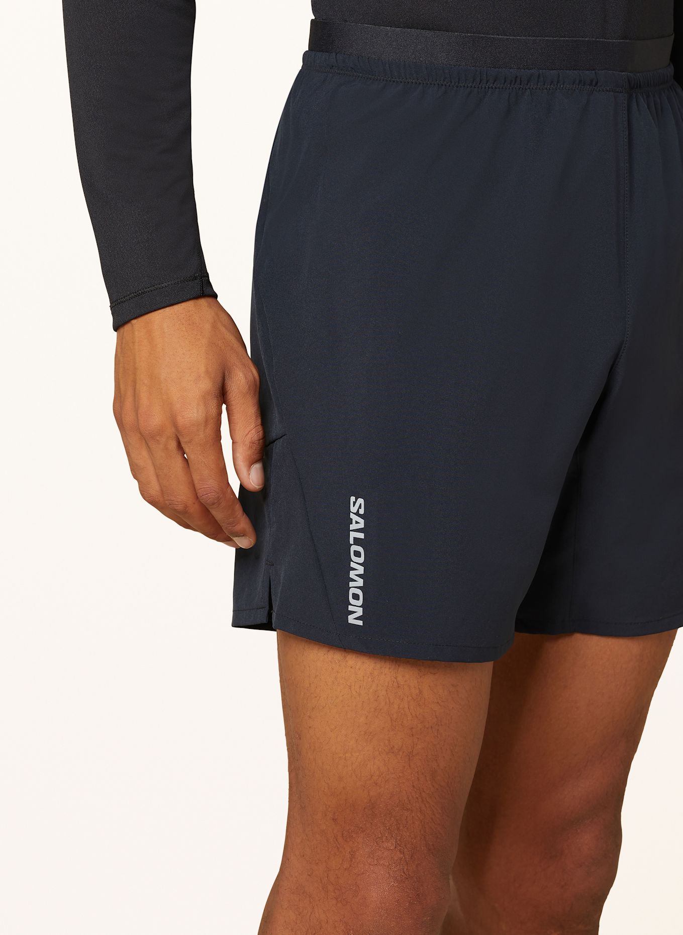 SALOMON Laufshorts CROSS 7'', Farbe: SCHWARZ (Bild 5)