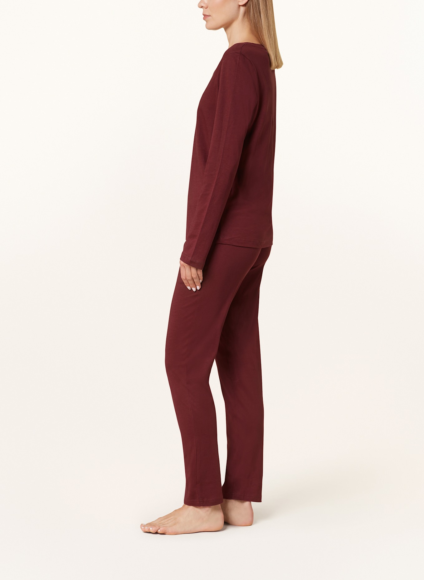 Marc O'Polo Pajama pants, Color: DARK RED (Image 4)