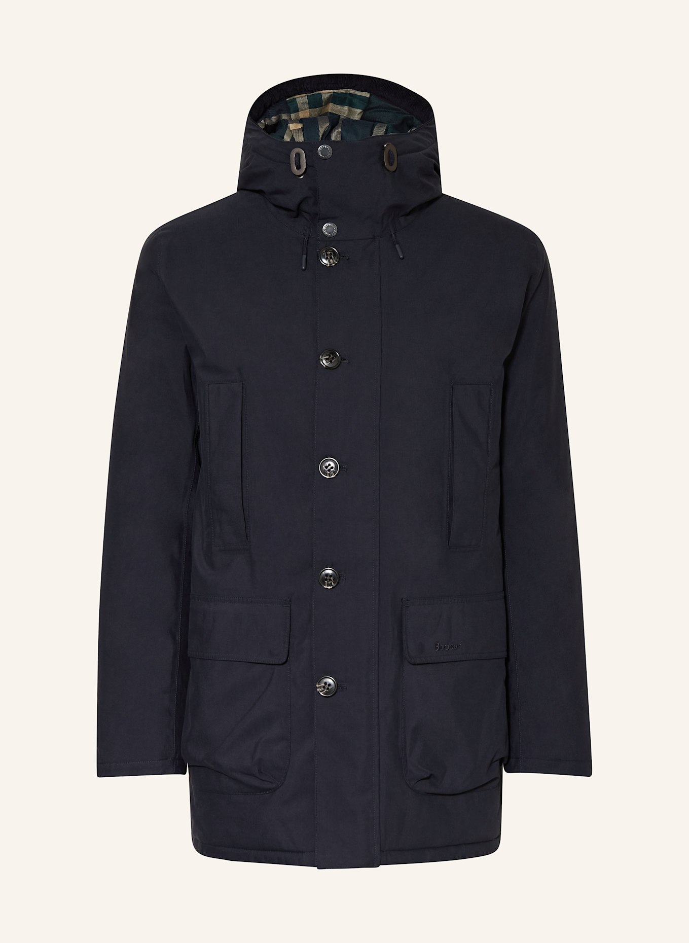 Barbour Parka in dark blue