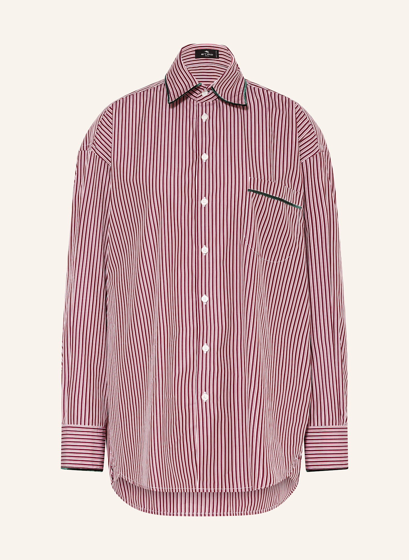 ETRO Chemisier en velours: LILAS FONCÉ / ROSE / BLANC