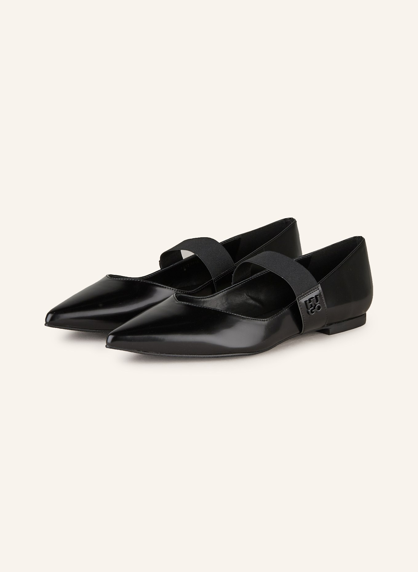 HUGO Mary Jane ballets flats MARIDIA, Color: BLACK (Image 1)