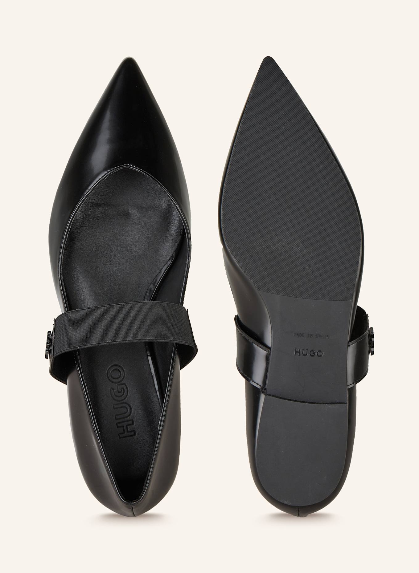 HUGO Mary Jane ballets flats MARIDIA, Color: BLACK (Image 5)