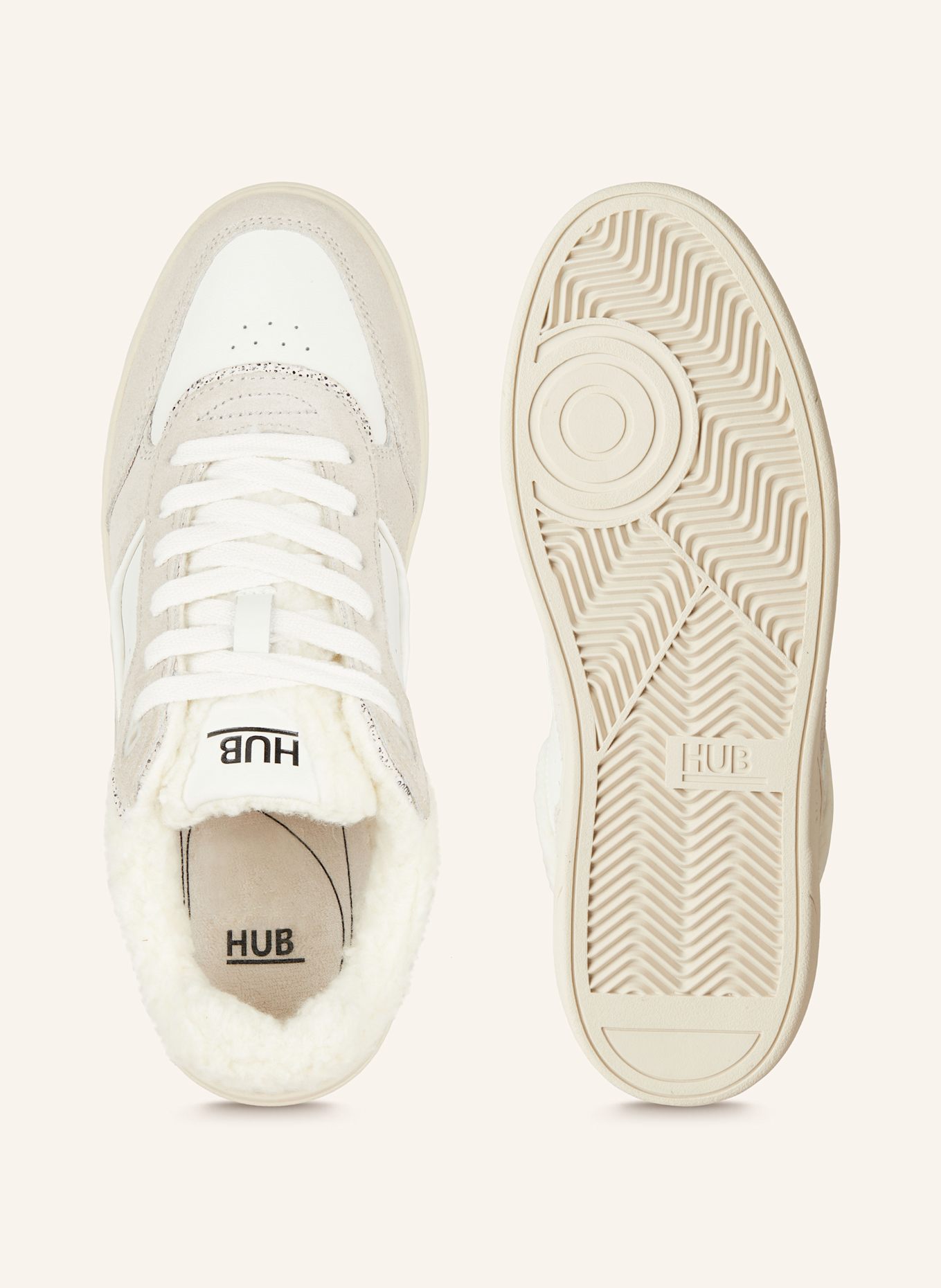 HUB Sneaker MATCH W32, Farbe: ECRU/ HELLGRAU (Bild 5)