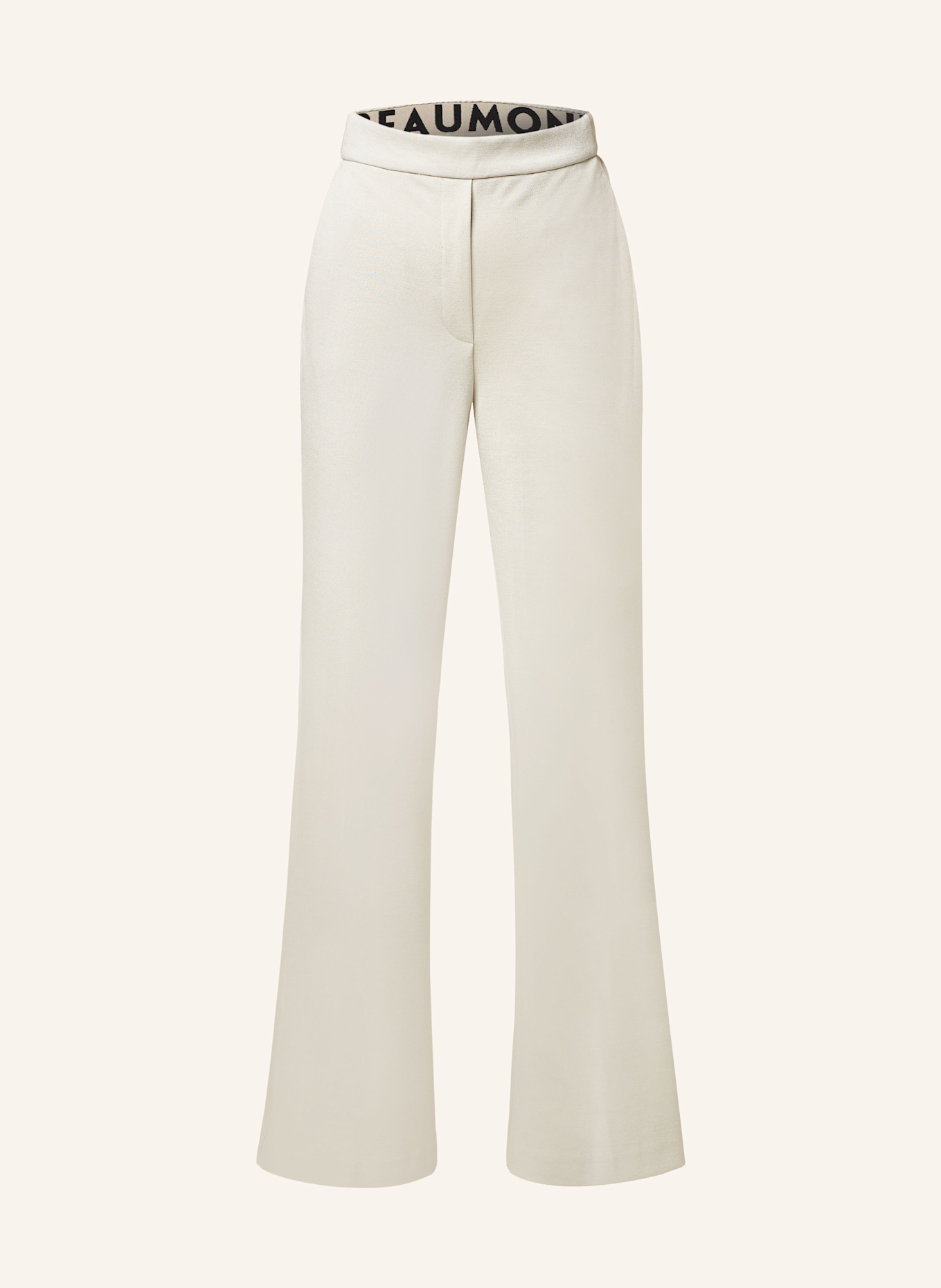 BEAUMONT Wide leg trousers HOPE in jersey, Color: LIGHT GRAY (Image 1)