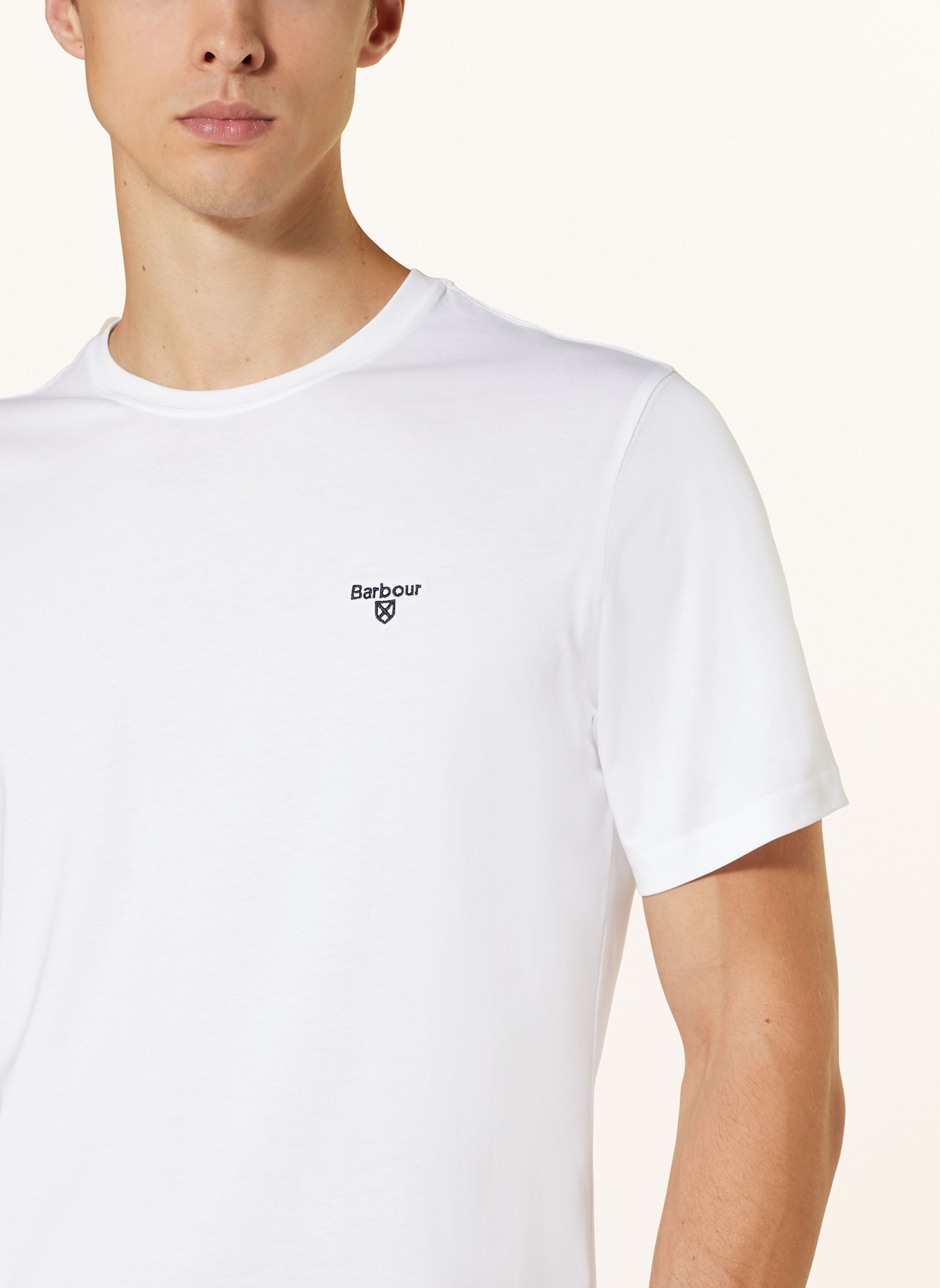 Barbour T-shirt, Color: WHITE (Image 4)