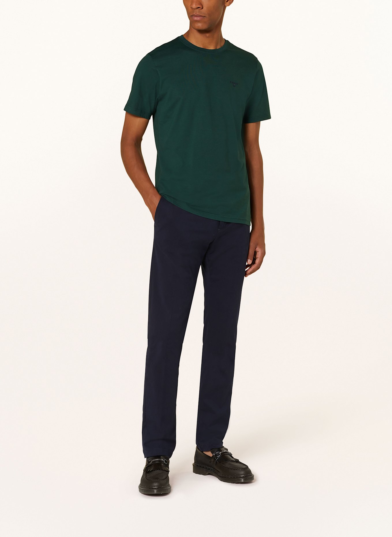 Barbour T-shirt, Color: DARK GREEN (Image 2)