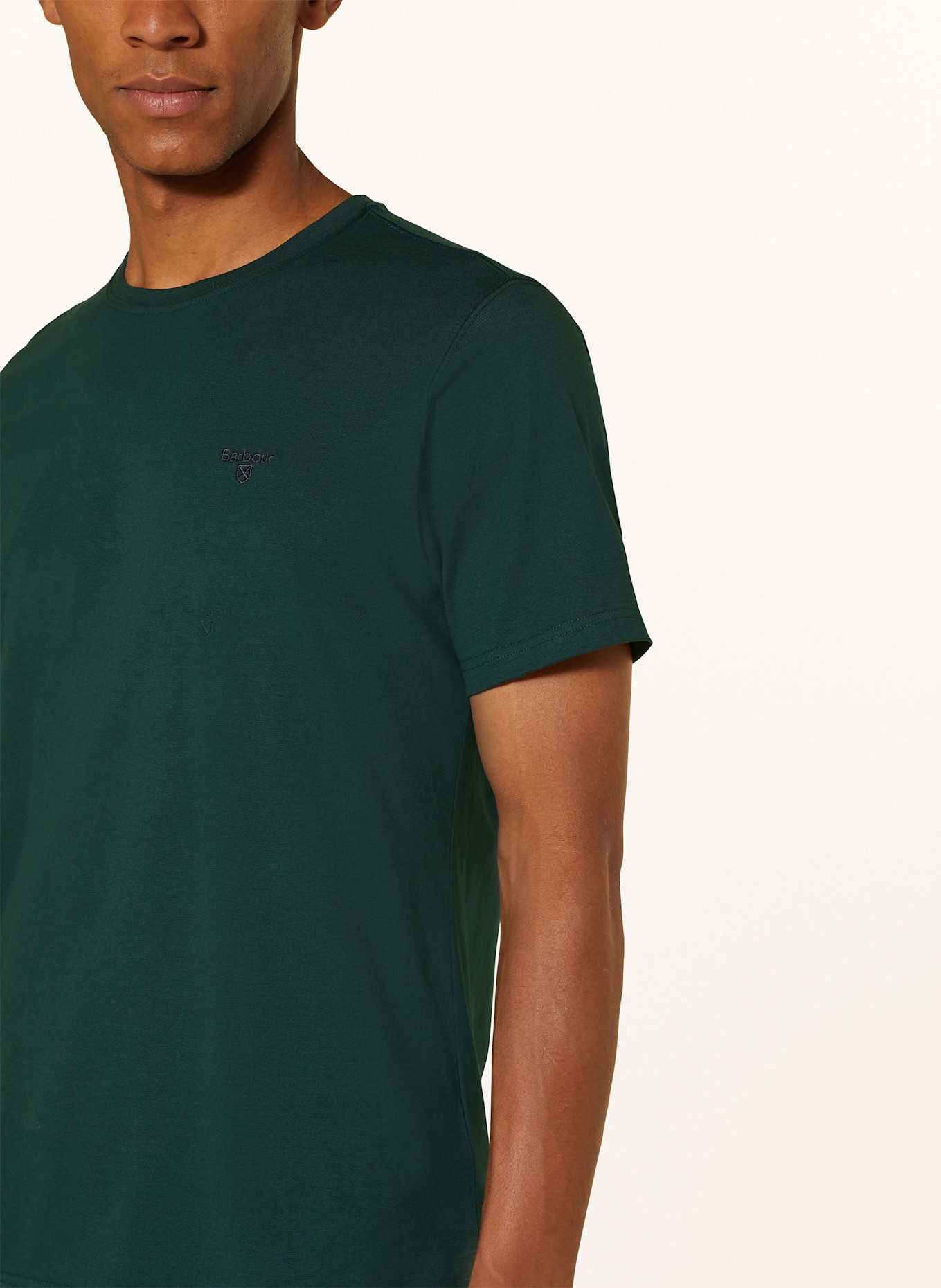 Barbour T-shirt, Color: DARK GREEN (Image 4)