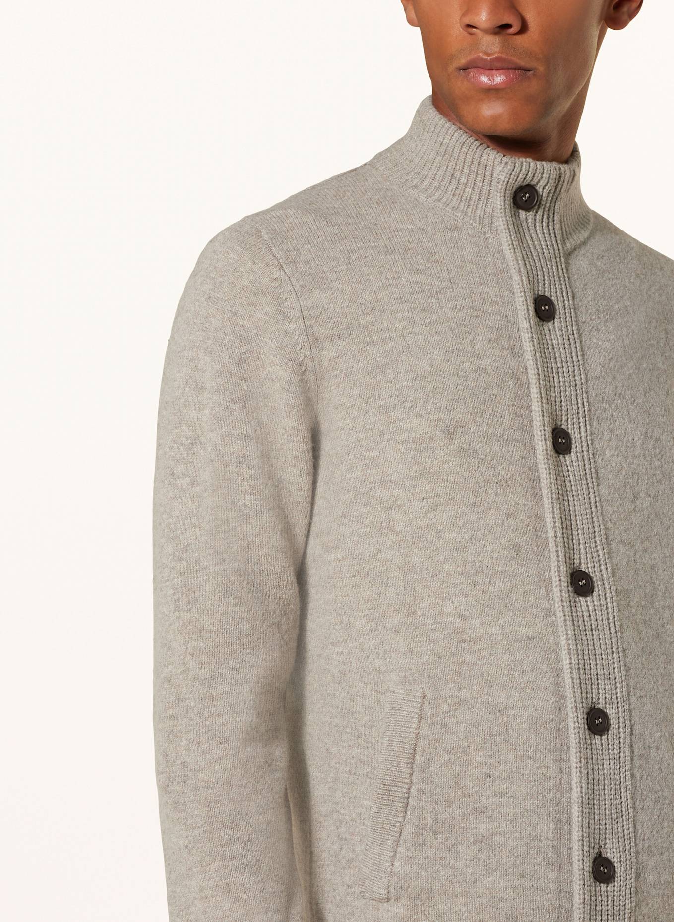 Barbour Cardigan ESSENTIAL in gray