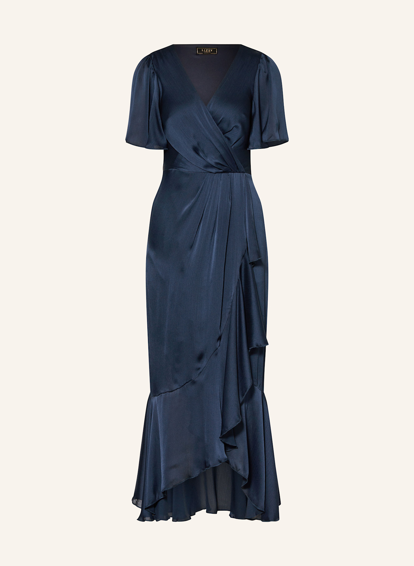 LIPSY Dress in wrap look in dark blue