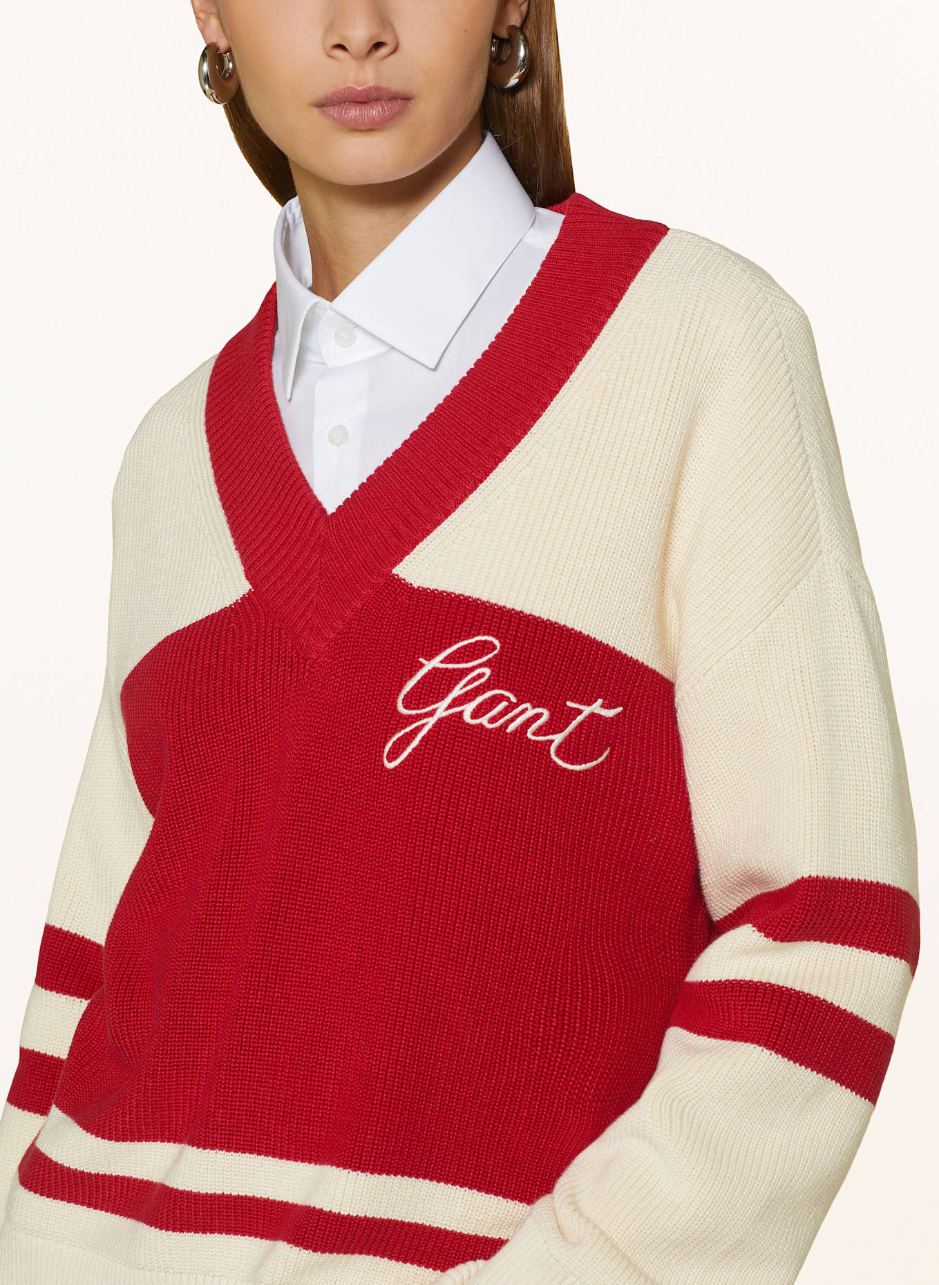 Gant red sweater sale