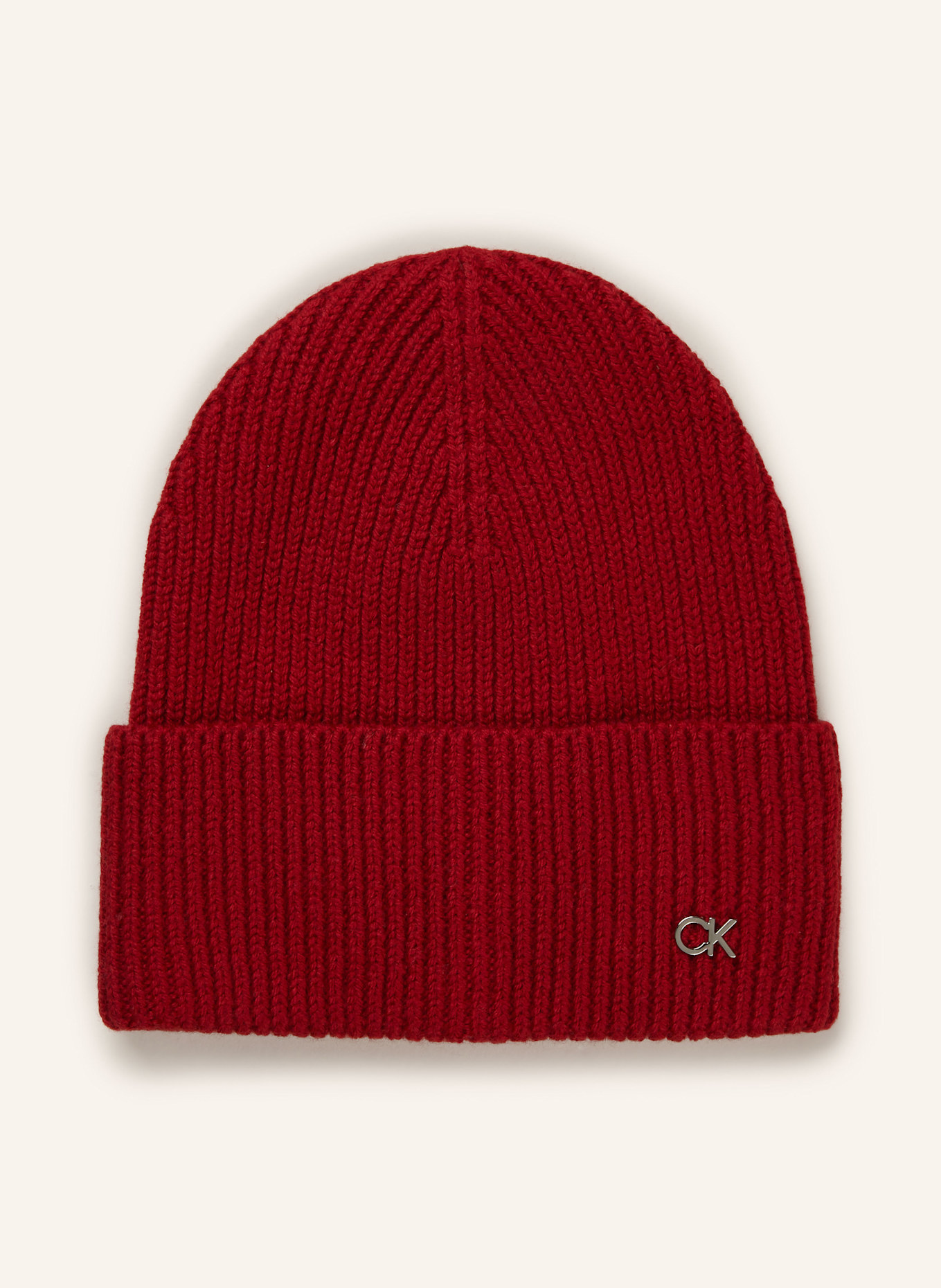 Calvin Klein Czapka: CIEMNOCZERWONY