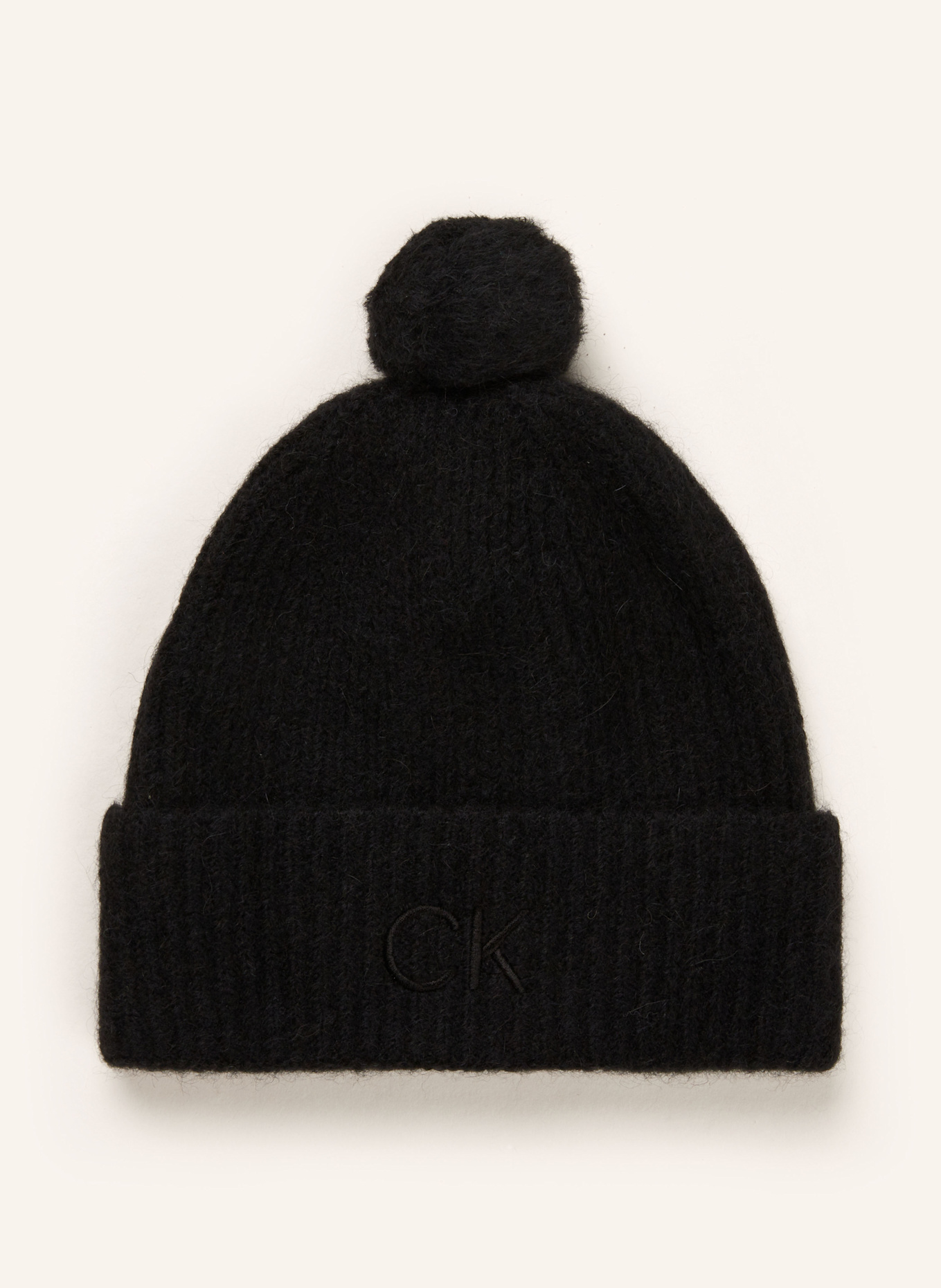 Calvin Klein Czapka z dodatkiem alpaki: CZARNY