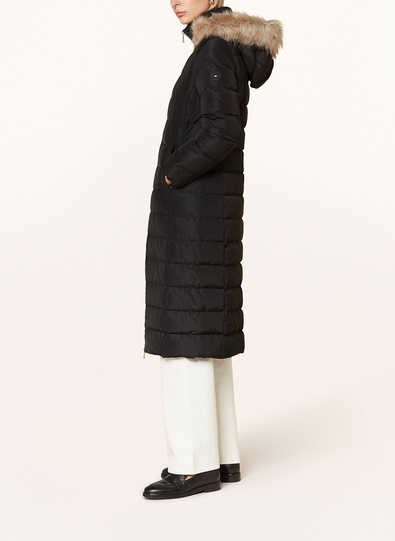 TOMMY HILFIGER Down coat HERITAGE DOWN TYRA with removable faux fur