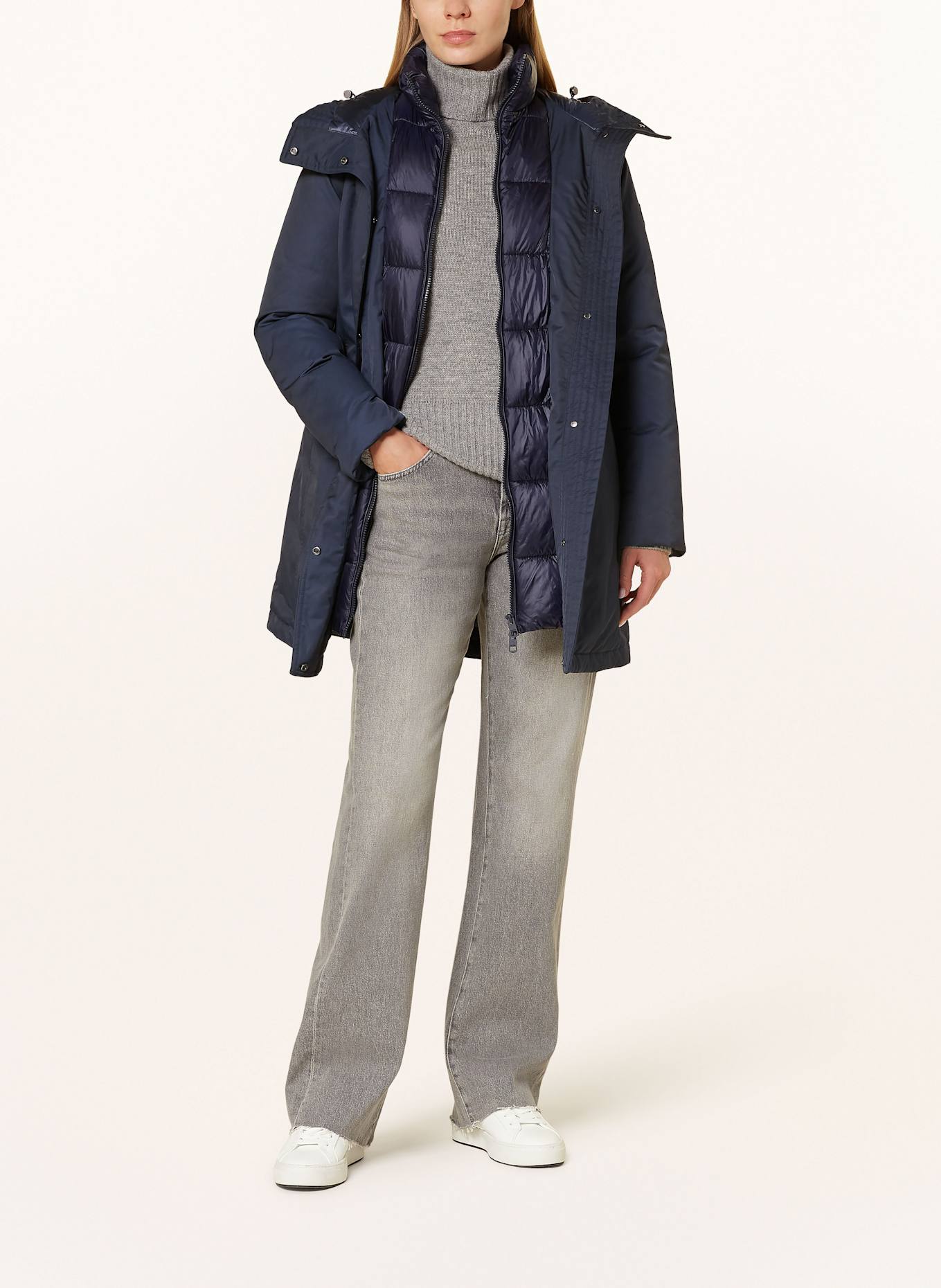 TOMMY HILFIGER Parka: DUNKELBLAU