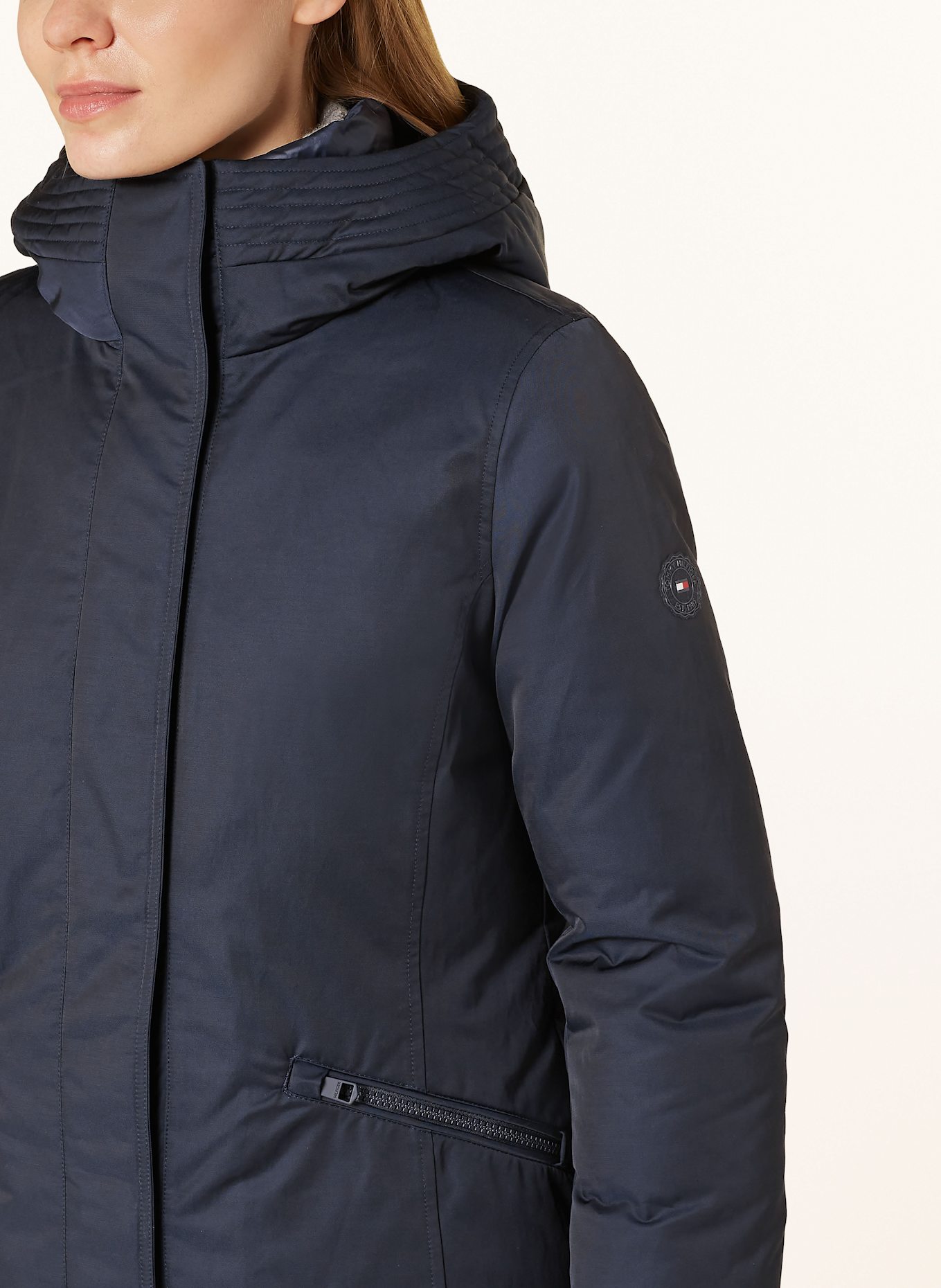 TOMMY HILFIGER Parka: DUNKELBLAU