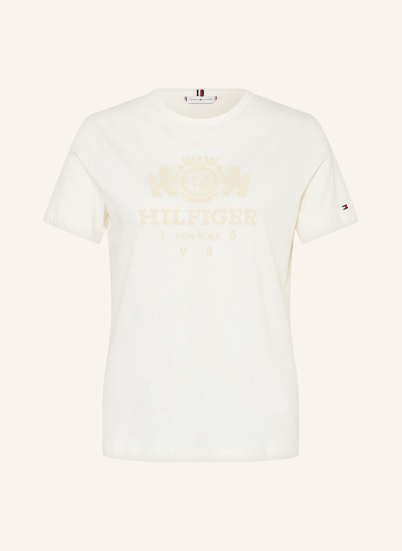 TOMMY HILFIGER T-shirt, Color: WHITE/ BEIGE (Image 1)