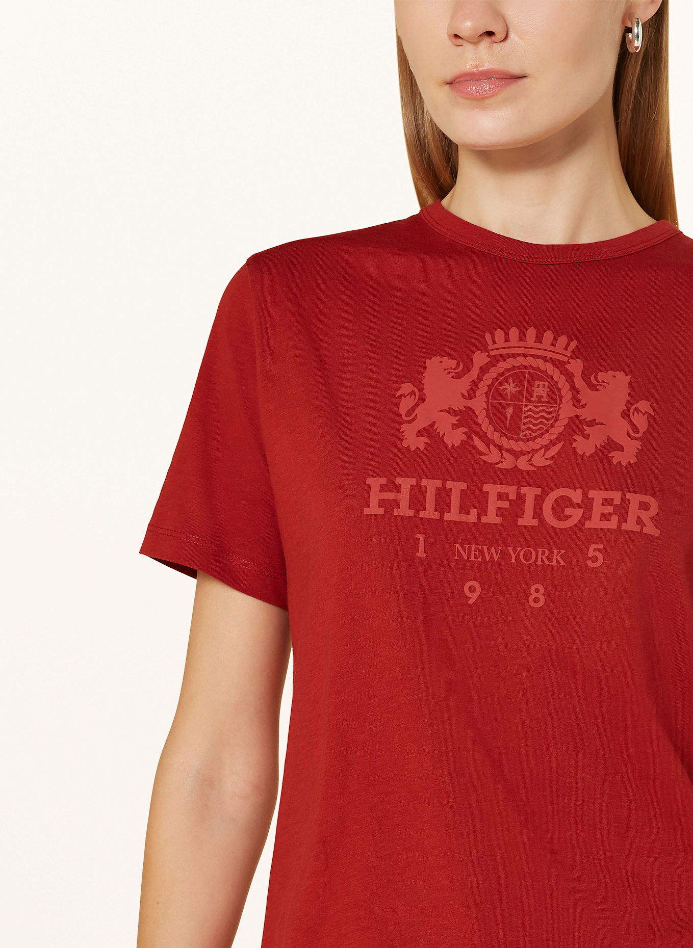 TOMMY HILFIGER T-shirt, Color: DARK RED (Image 4)