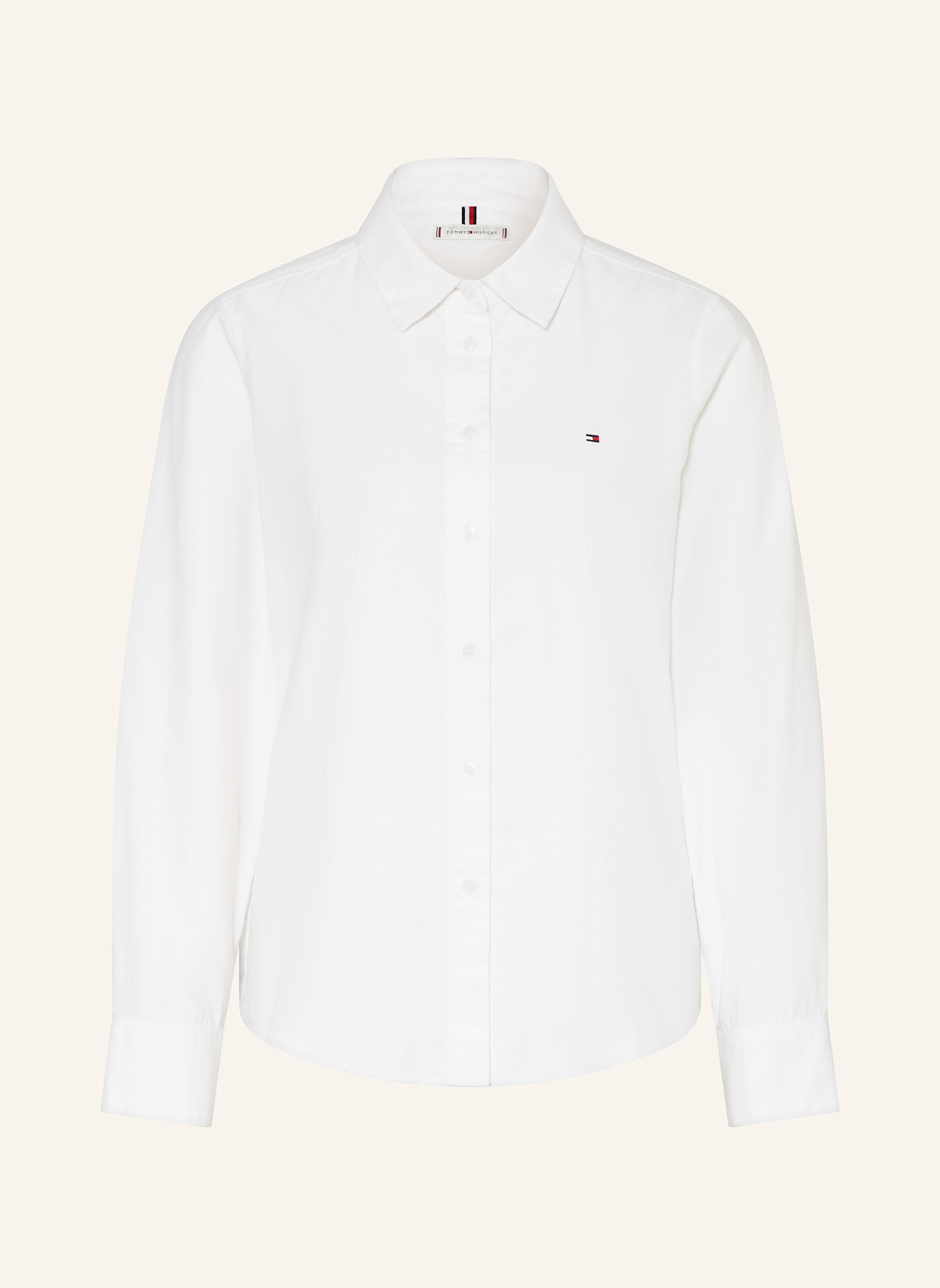 TOMMY HILFIGER Hemdbluse: WEISS