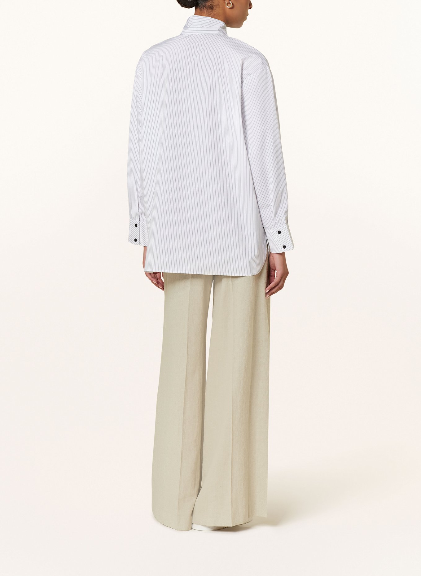 Y.A.S. Bow-tie blouse, Color: WHITE/ BLACK (Image 3)