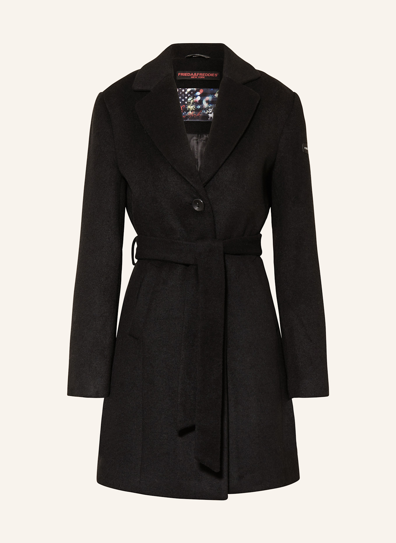 FRIEDA & FREDDIES Mantel CHESTER: SCHWARZ