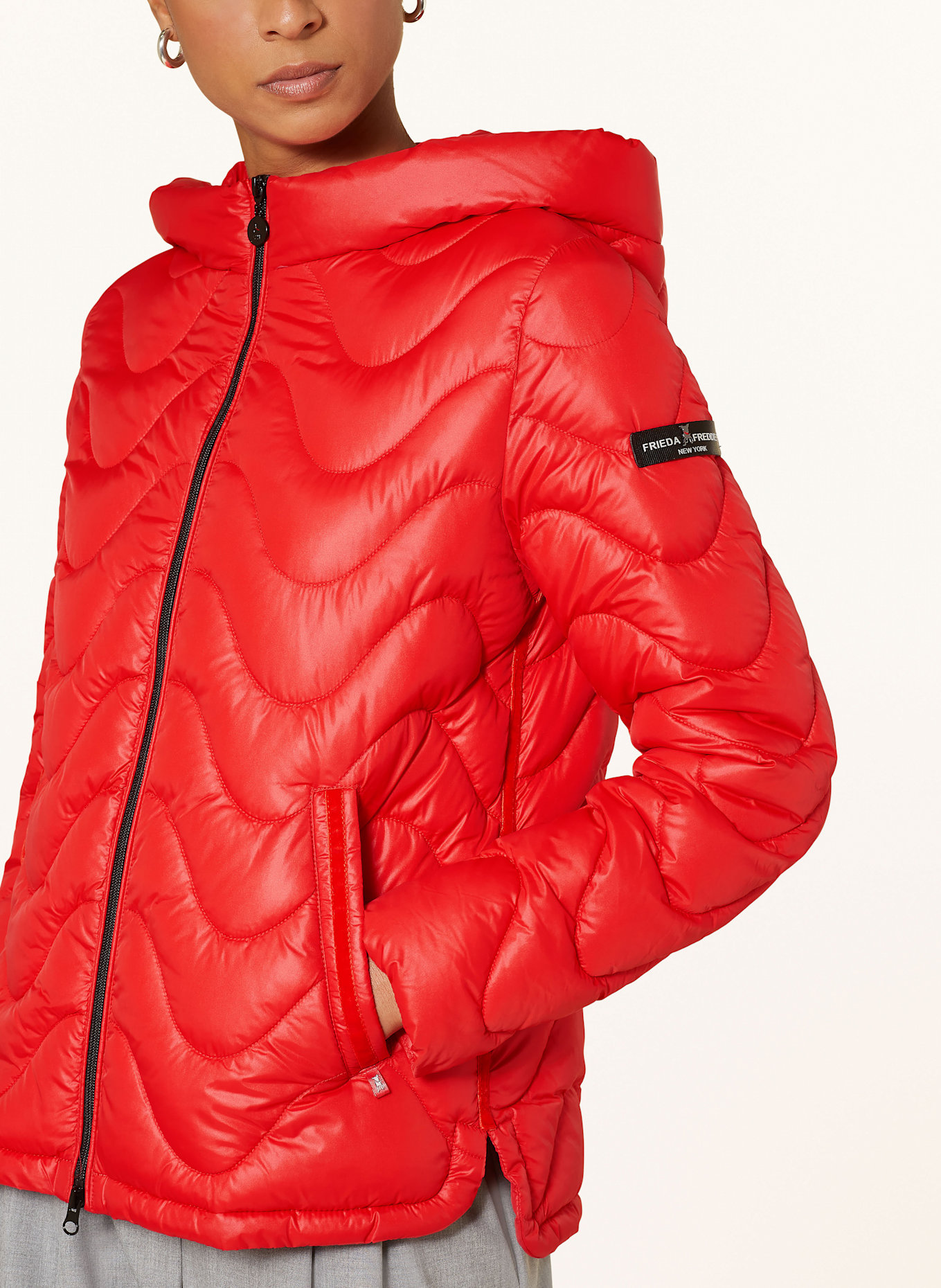 FRIEDA & FREDDIES Kurtka pikowana ANIA: CZERWONY