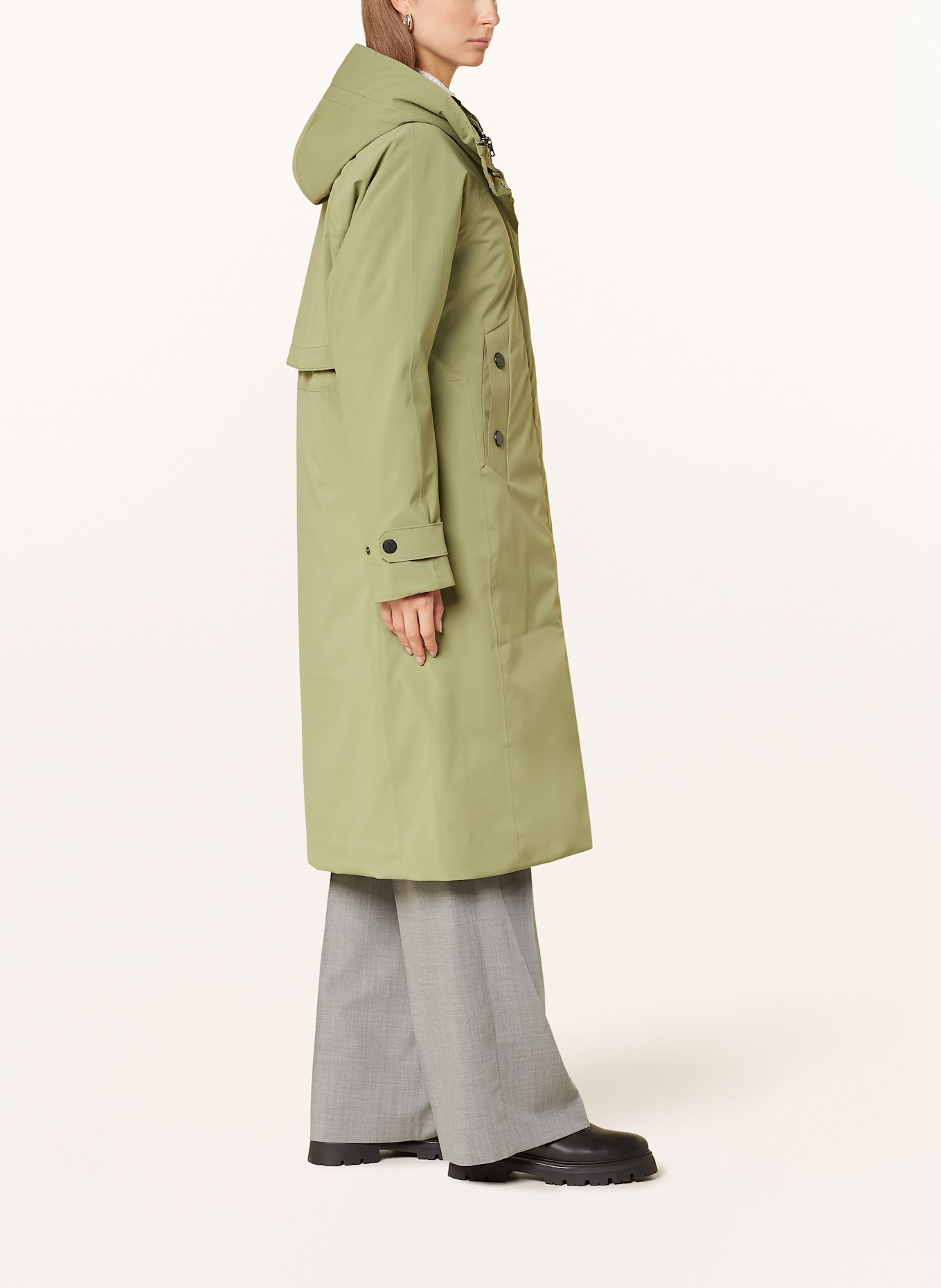 CREENSTONE 2-in-1-Regenmantel ENITE: HELLGRÜN