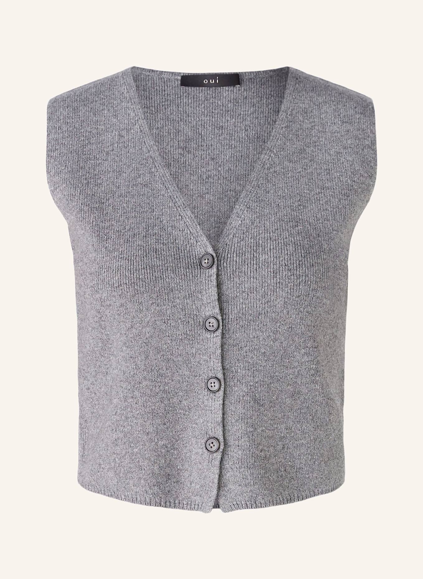 oui Knit vest, Color: GRAY (Image 1)