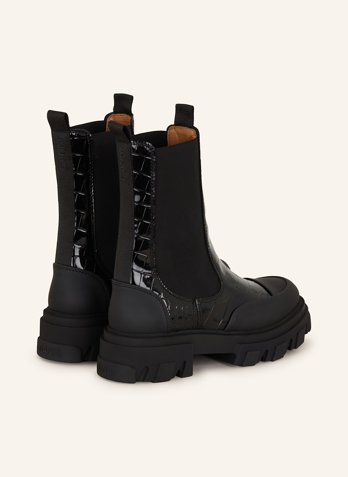GANNI Chelsea boots in black