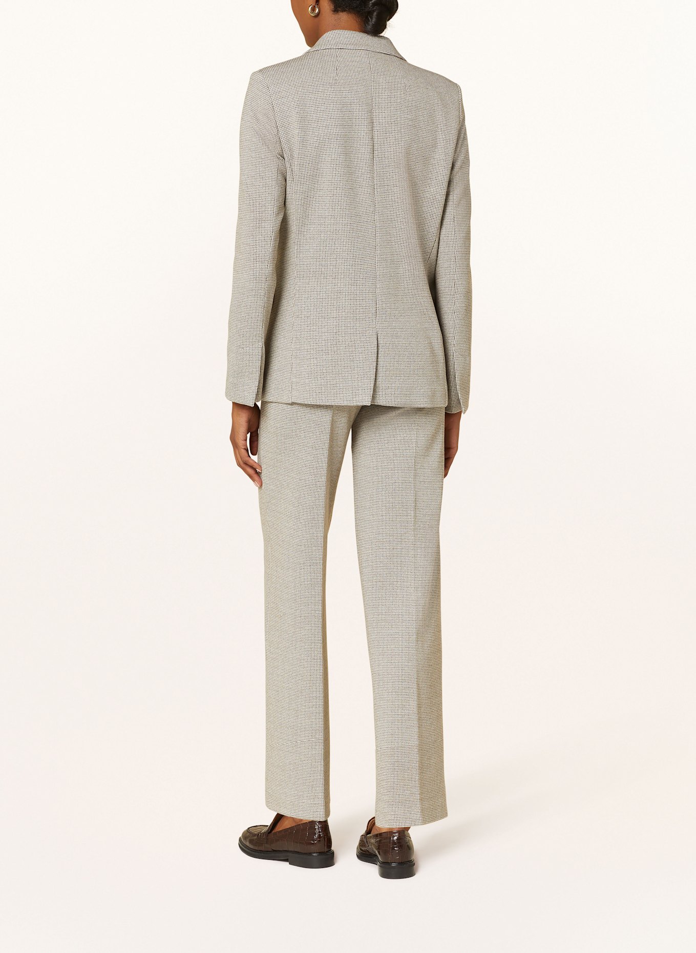 oui skinny trousers, Color: BROWN/ WHITE (Image 3)