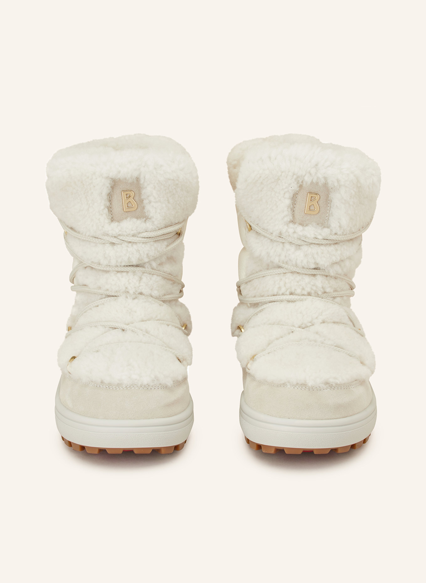 BOGNER CHAMONIX S 10 boots in ecru