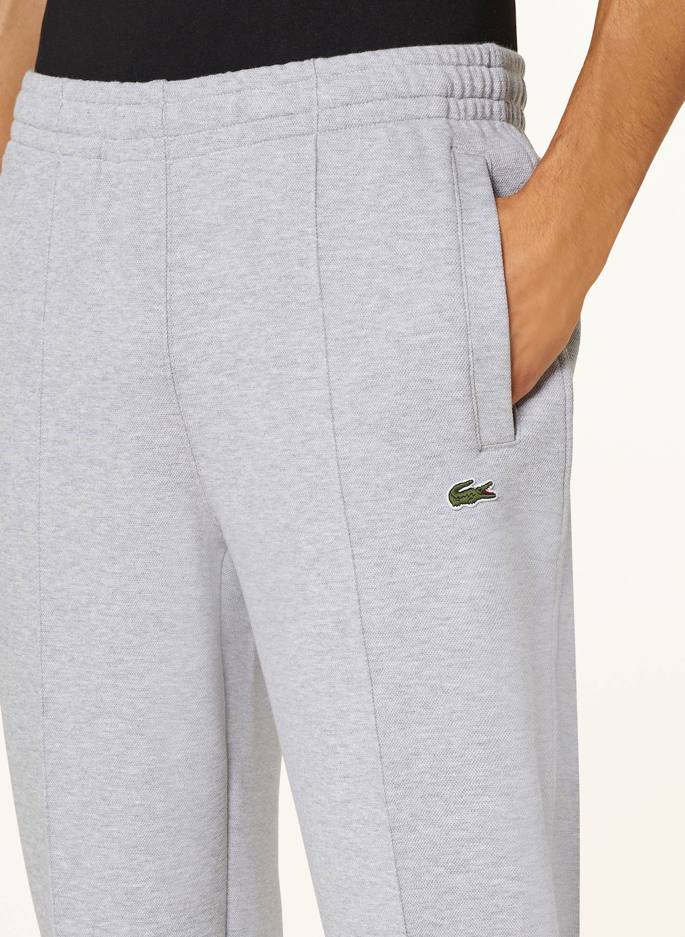 Survetement lacoste coton gris best sale