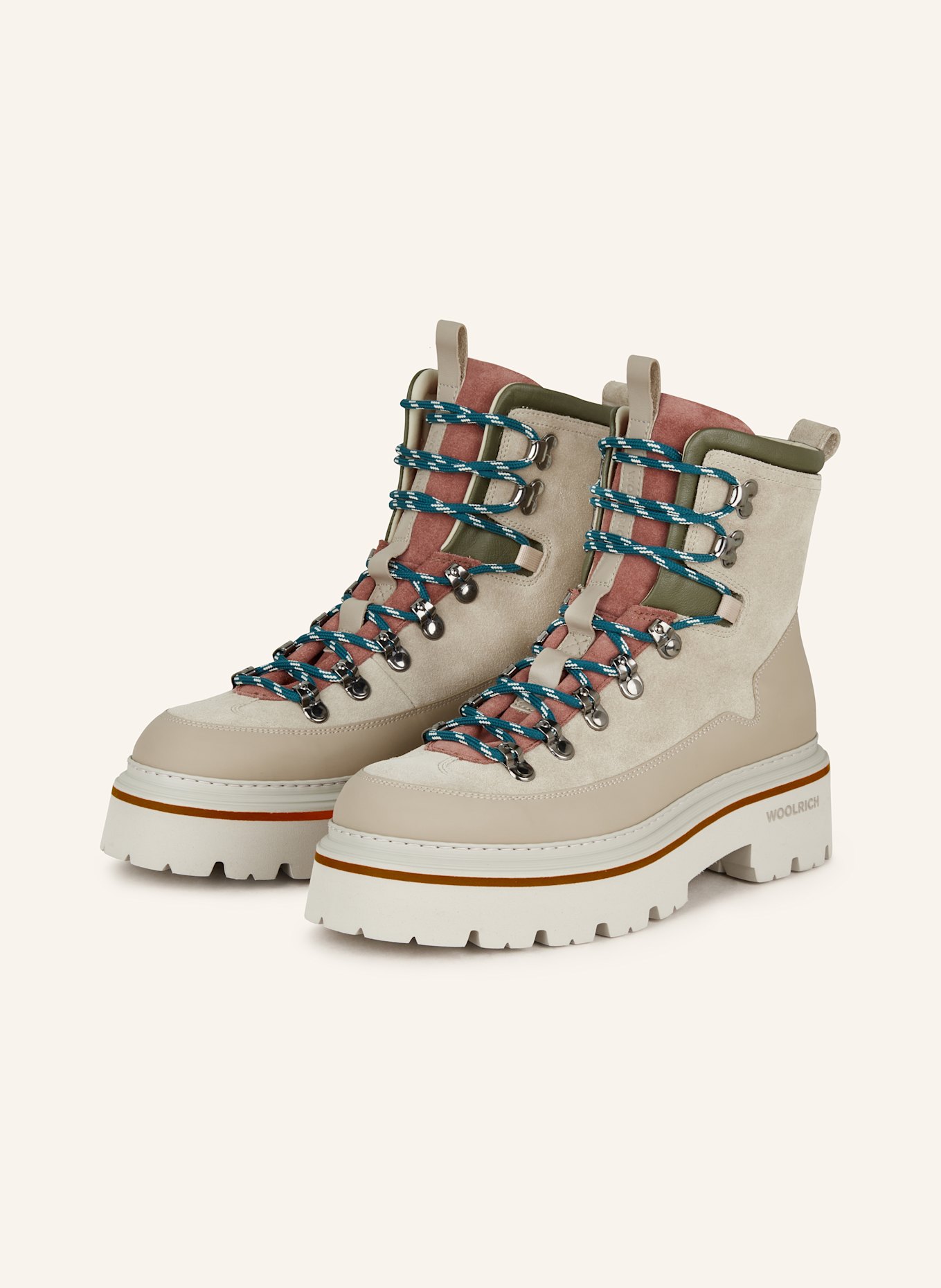 WOOLRICH Schnürboots: BEIGE