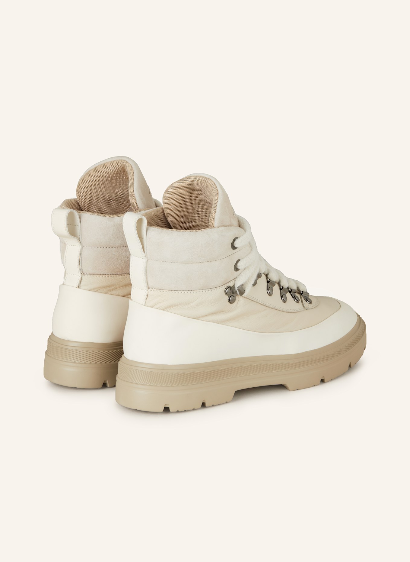 WOOLRICH Schnürboots: CREME