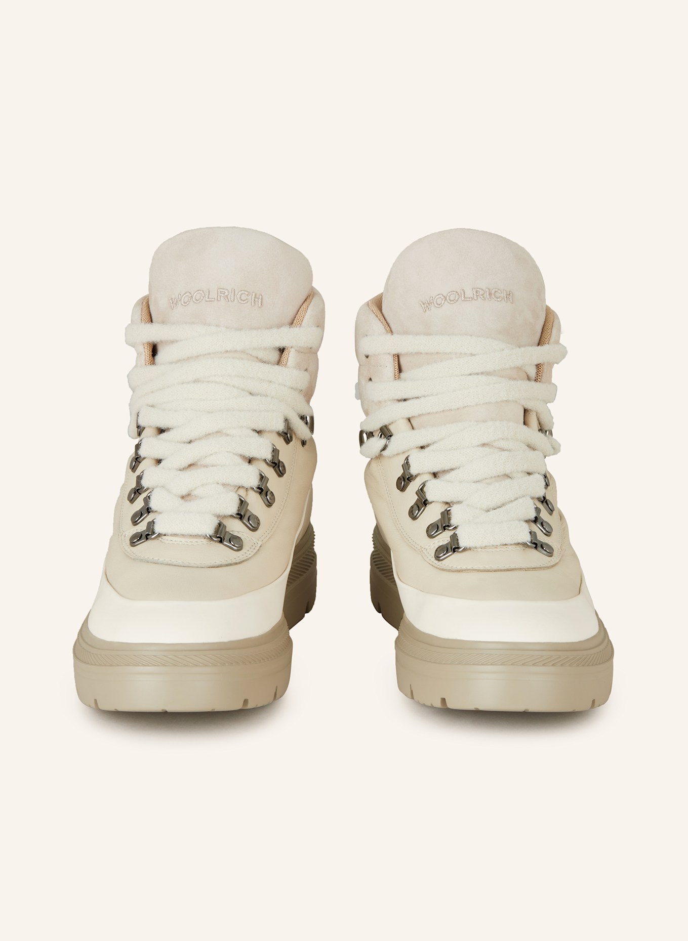 WOOLRICH Schnürboots: CREME