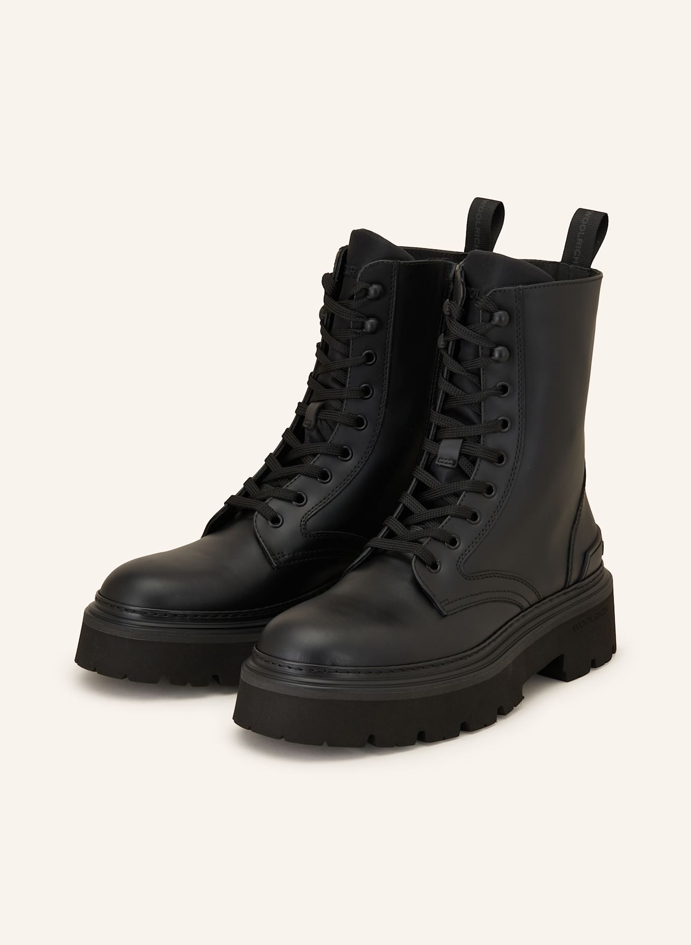 WOOLRICH Schnürboots: SCHWARZ