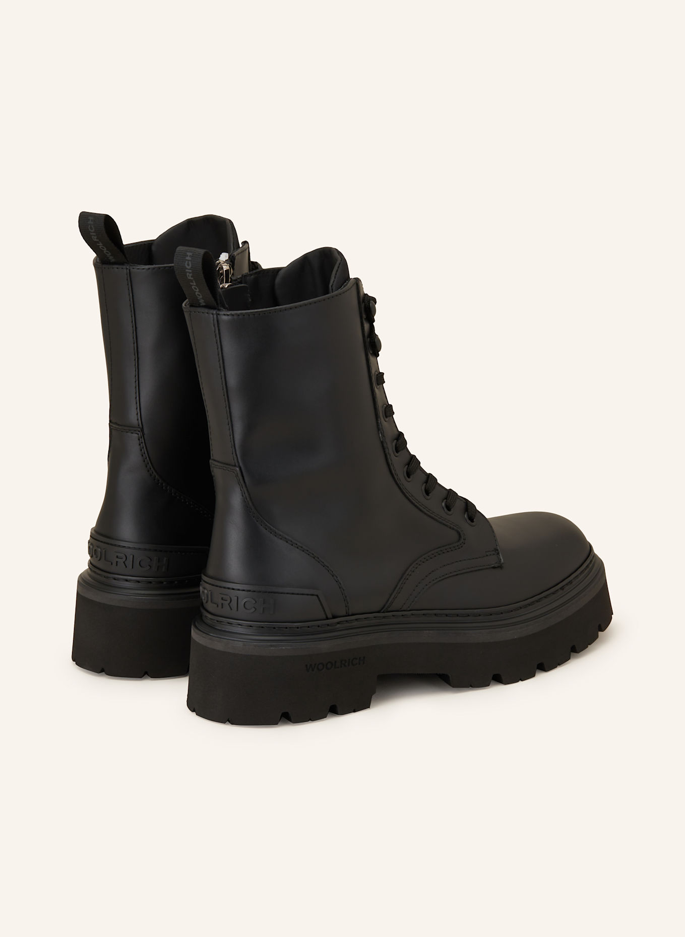 WOOLRICH Schnürboots: SCHWARZ