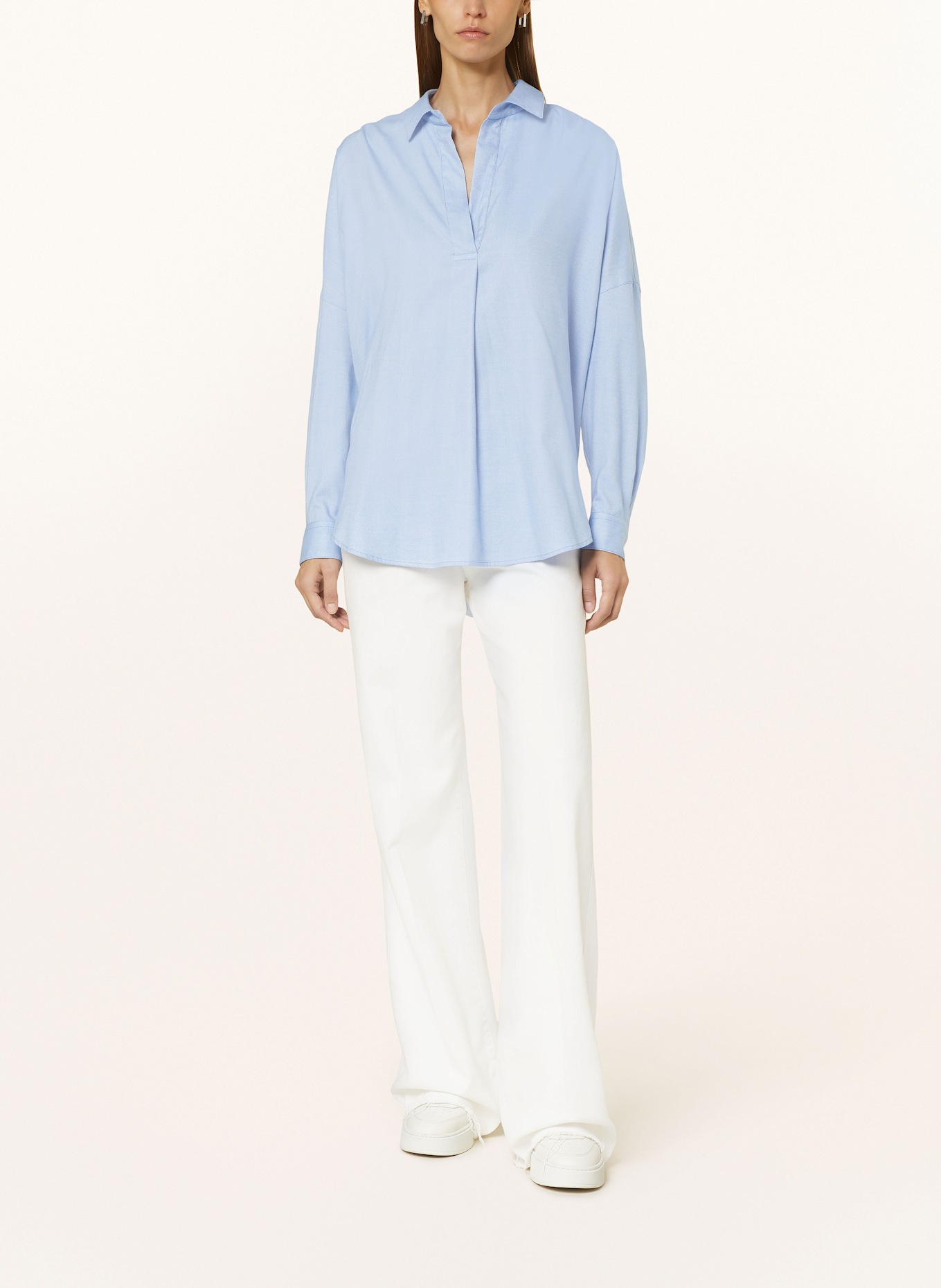 van Laack Blouse shirt VL-THALEA-SV, Color: LIGHT BLUE (Image 2)