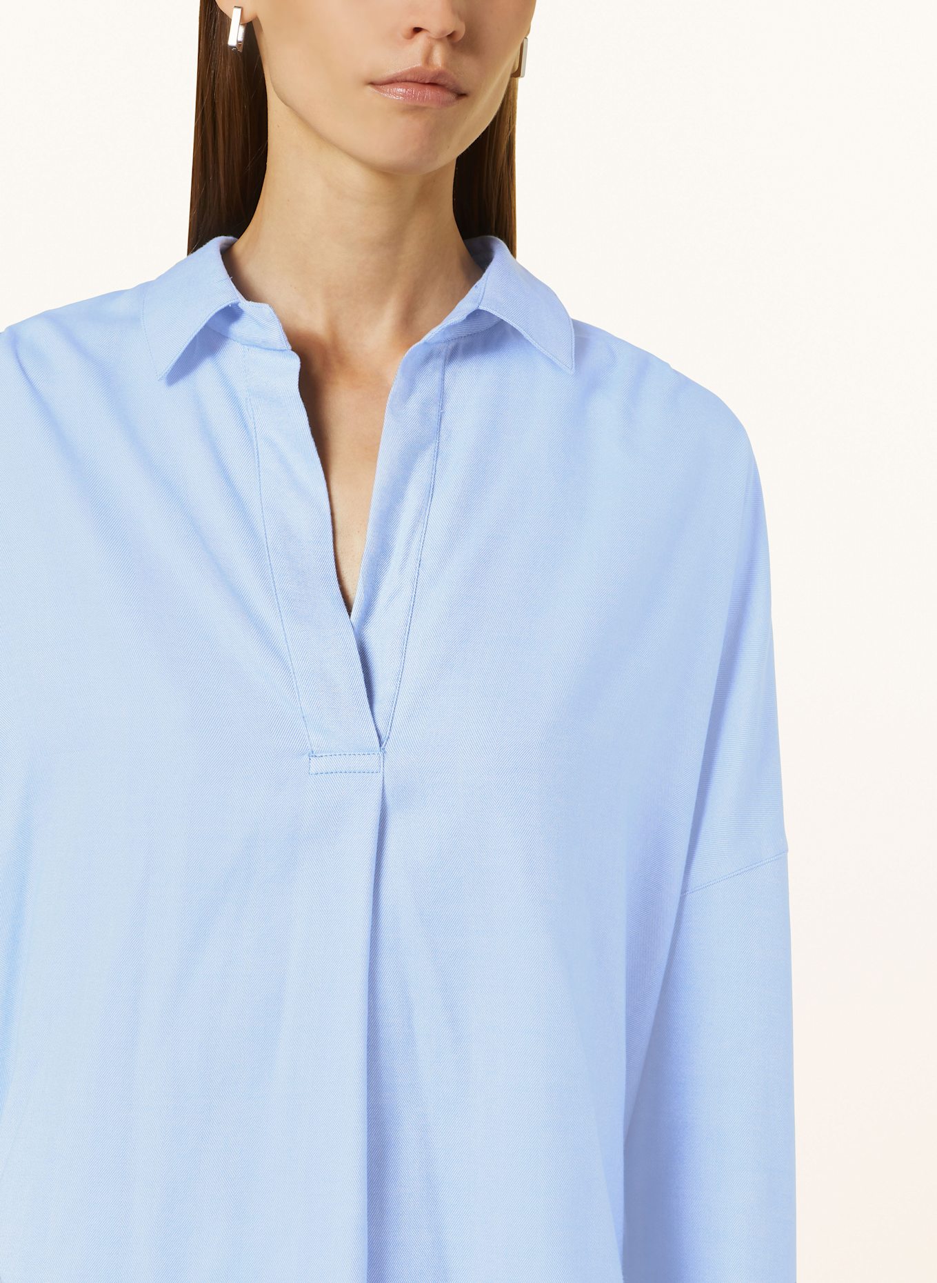van Laack Blouse shirt VL-THALEA-SV, Color: LIGHT BLUE (Image 4)