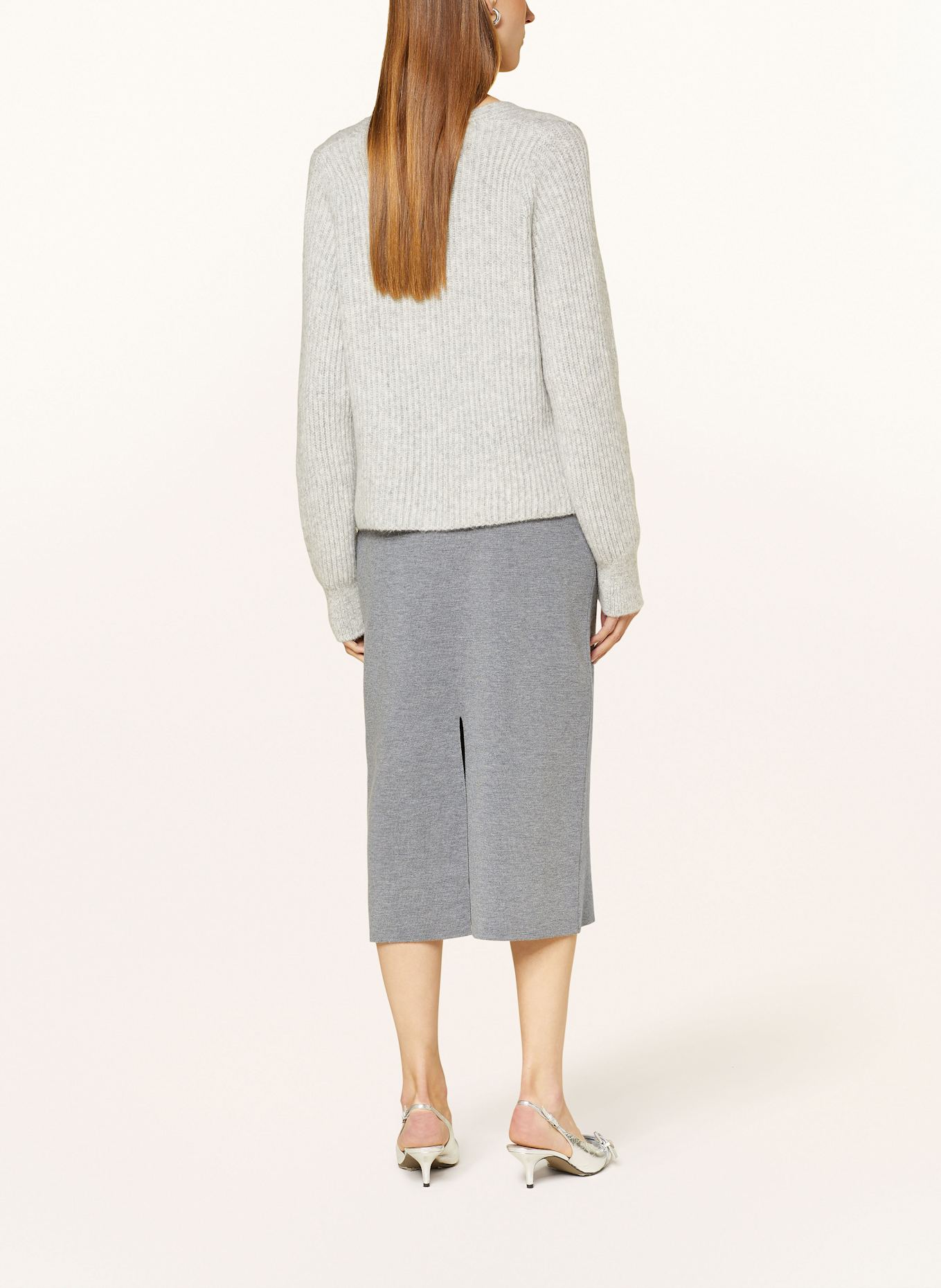 van Laack Knit skirt SWARA, Color: GRAY (Image 3)