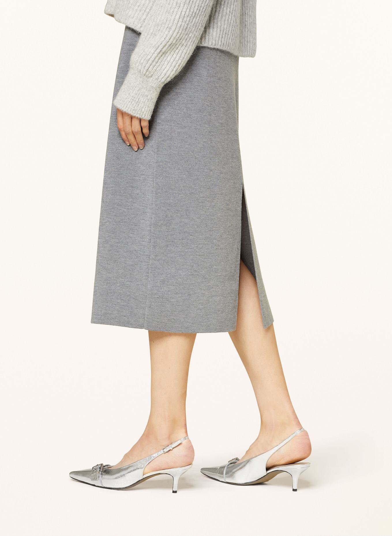 van Laack Knit skirt SWARA, Color: GRAY (Image 5)