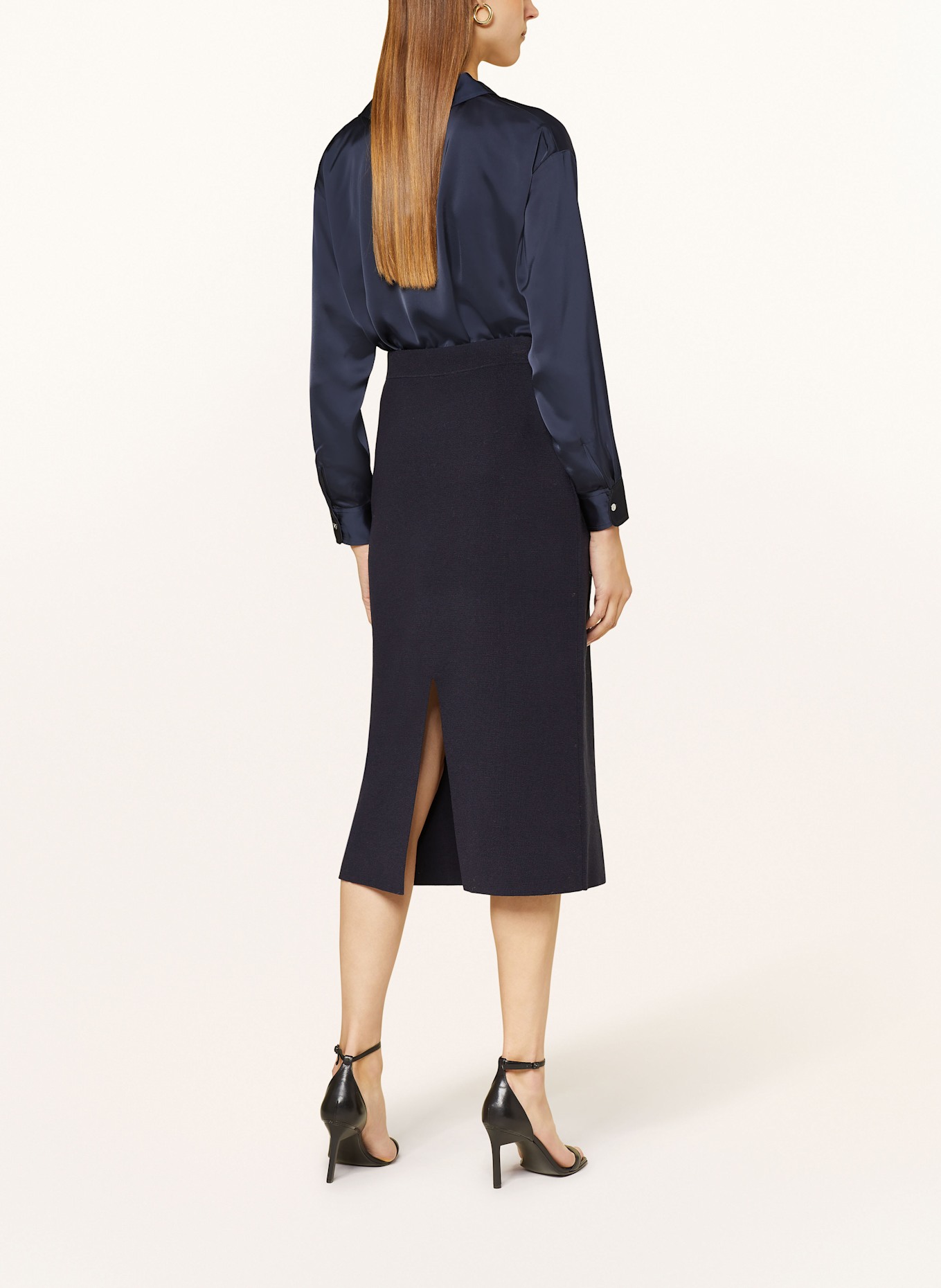 van Laack Knit skirt SWARA, Color: DARK BLUE (Image 3)