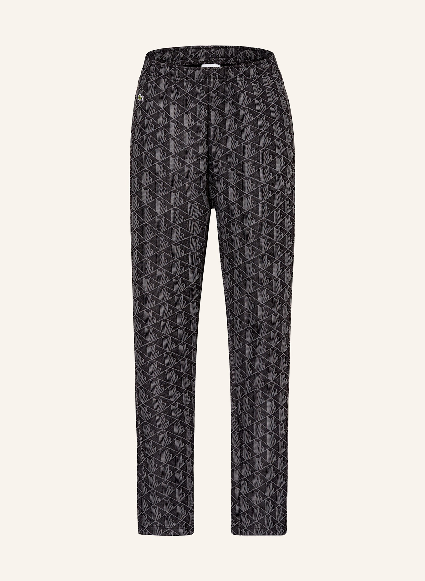 LACOSTE Jogging-style pants: BLACK / GRAY