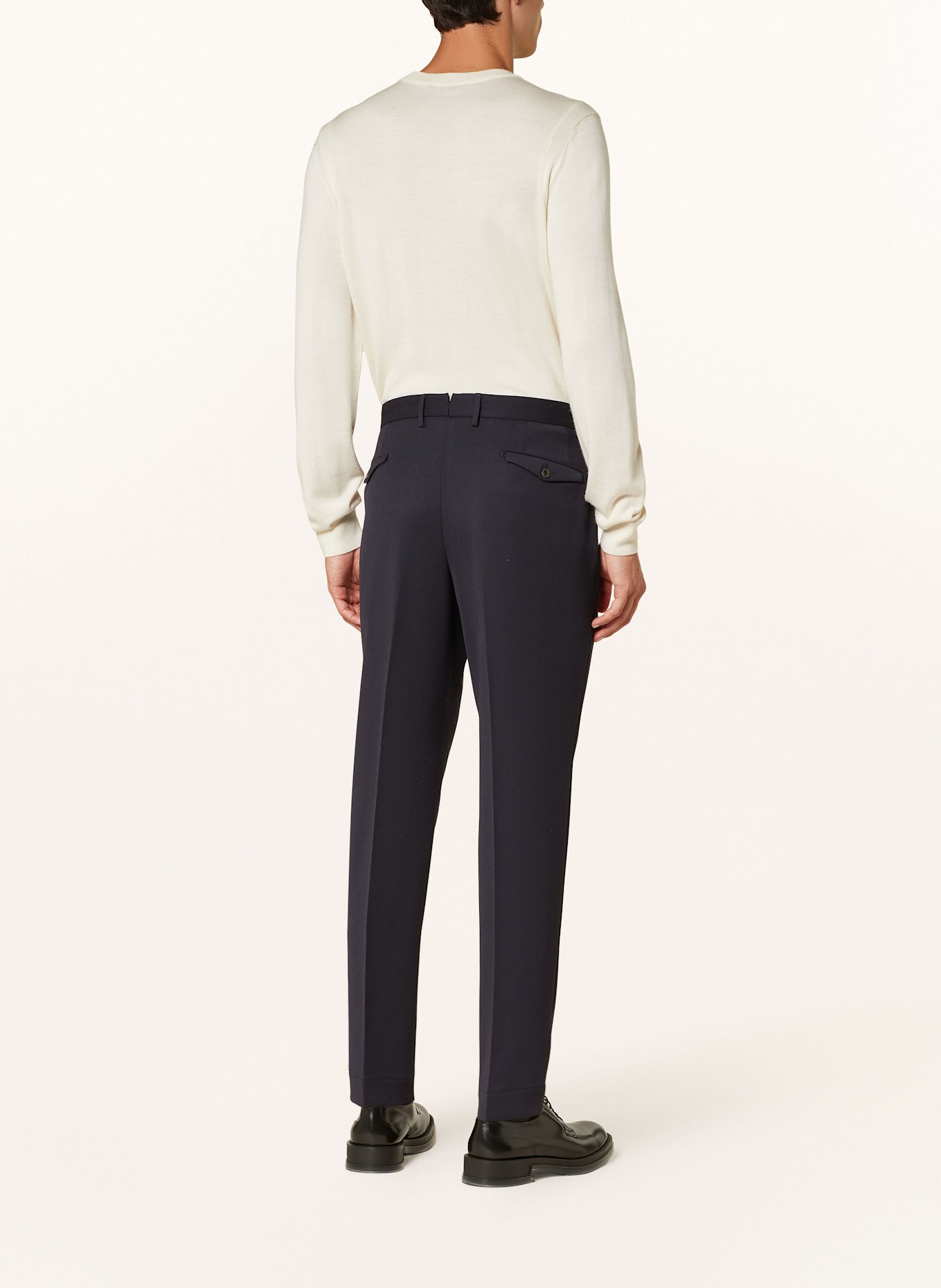 SANTANIELLO Trousers TECHNO GARBADINE Extra slim fit, Color: DARK BLUE (Image 3)