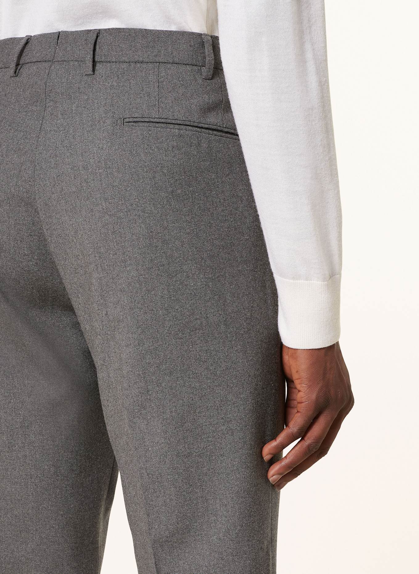 SANTANIELLO Hose Extra Slim Fit: 95 HELLGRAU