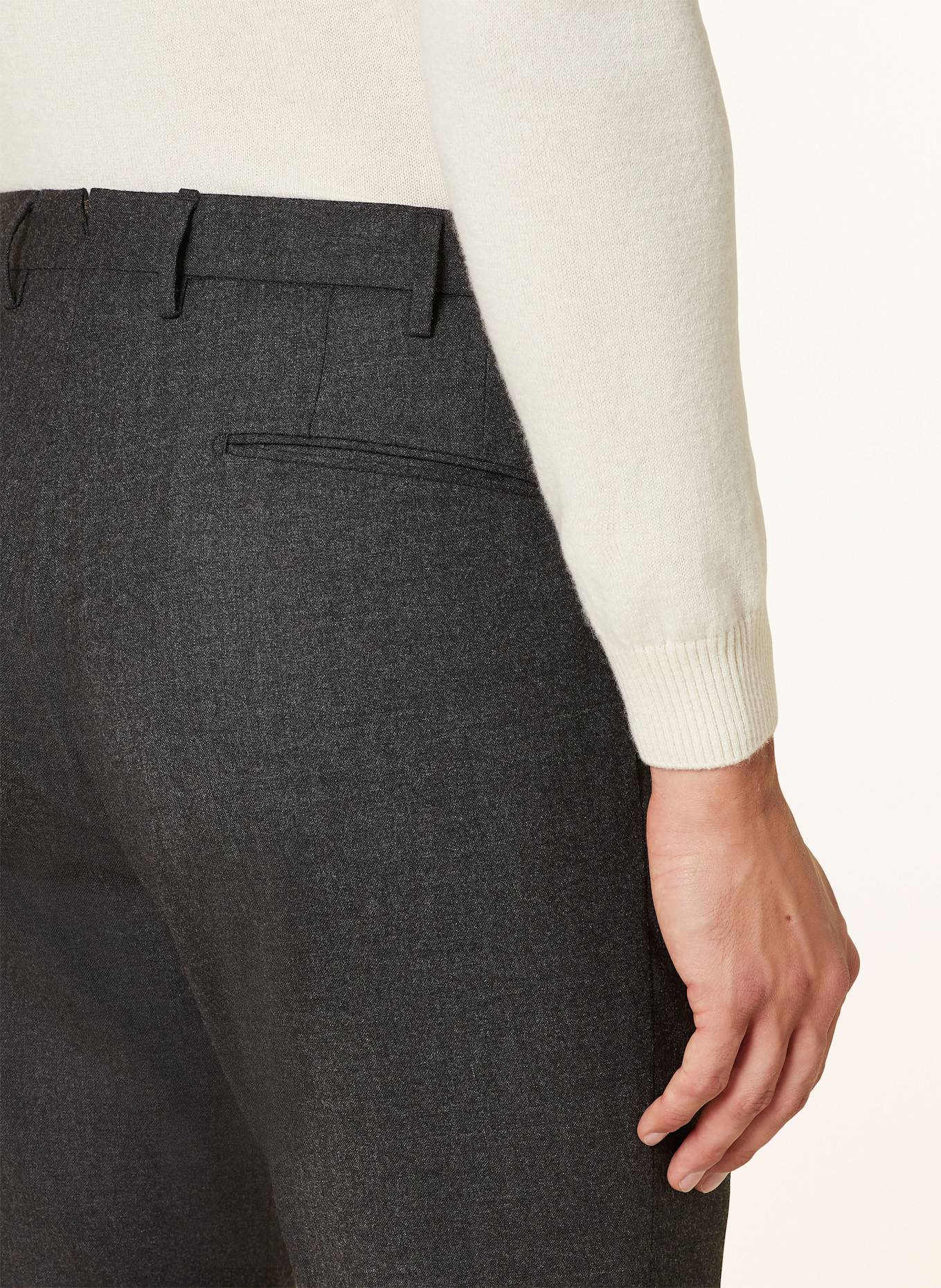 SANTANIELLO Trousers extra slim fit: DARK GRAY