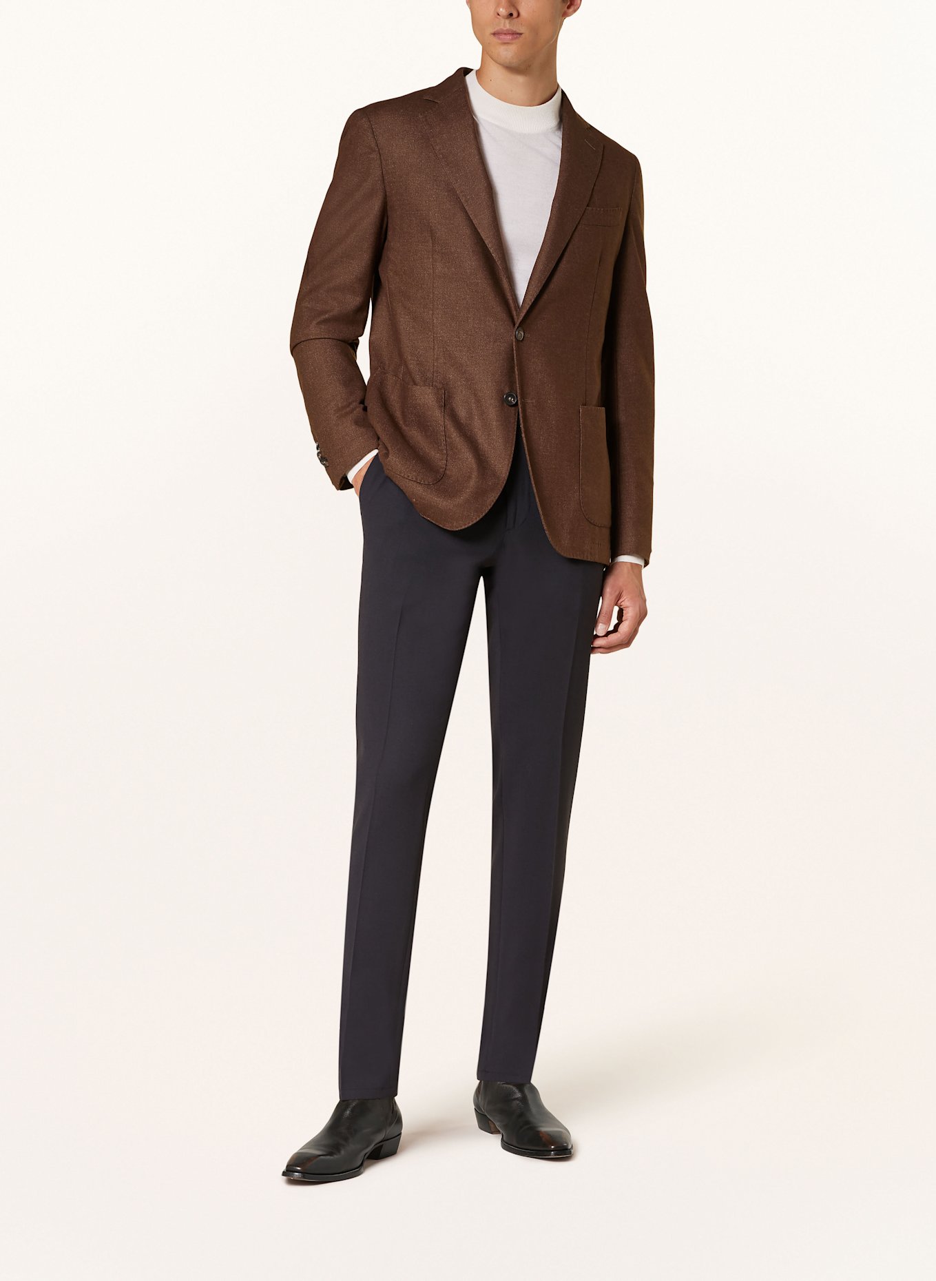 SANTANIELLO Pantalon coupe extra slim: BLEU FONCÉ