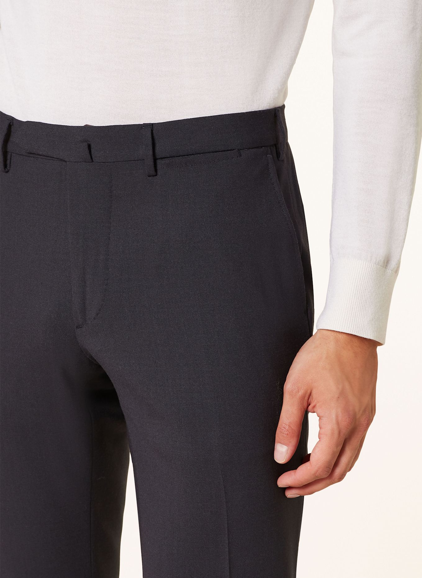 SANTANIELLO Pantalon coupe extra slim: BLEU FONCÉ